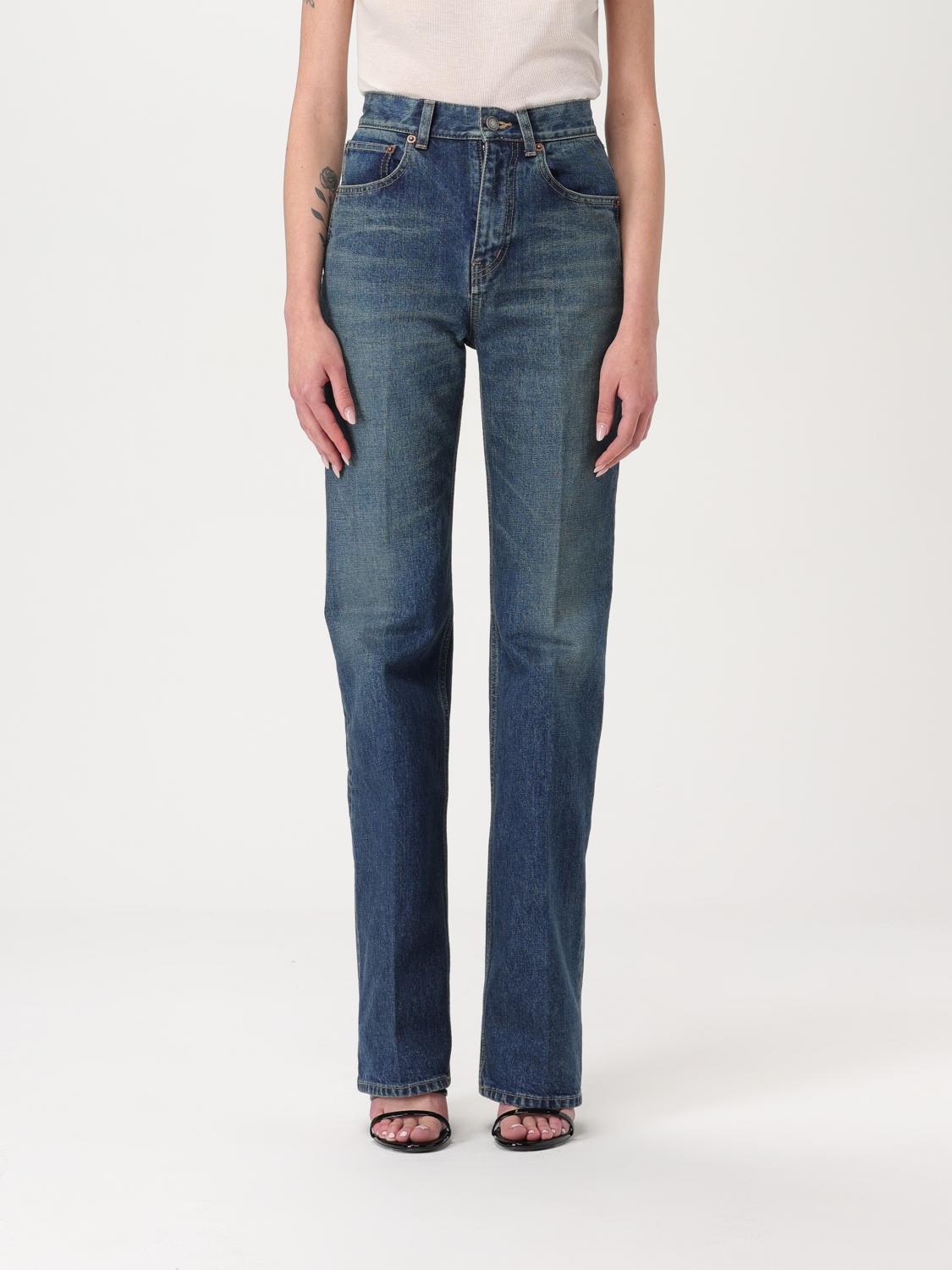 SAINT LAURENT JEANS: Jeans donna Saint Laurent, Blue - Img 1