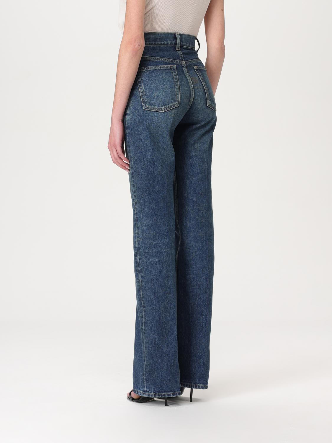 SAINT LAURENT JEANS: Jeans donna Saint Laurent, Blue - Img 3