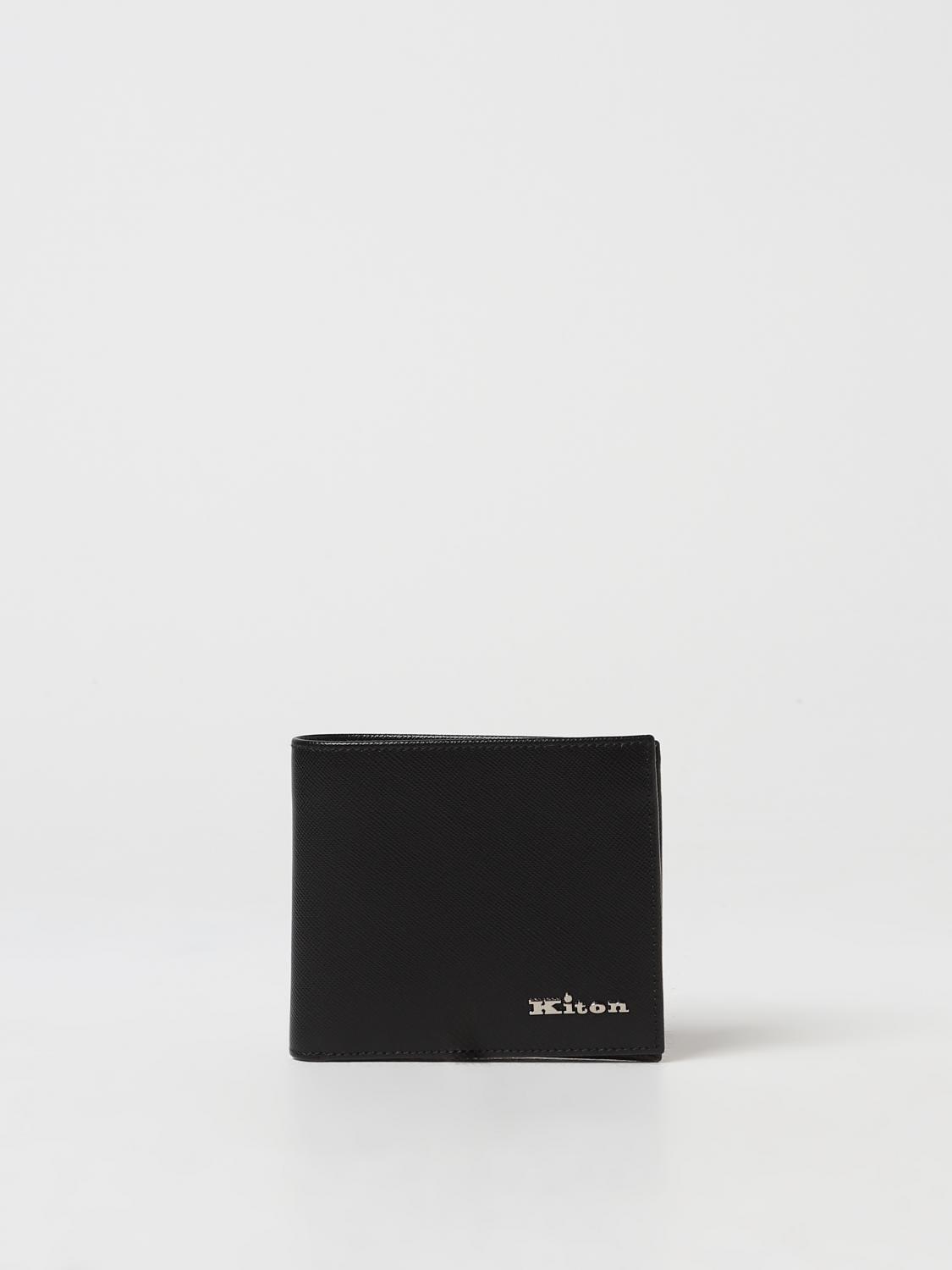 KITON CARTERA: Cartera hombre Kiton, Negro - Img 1