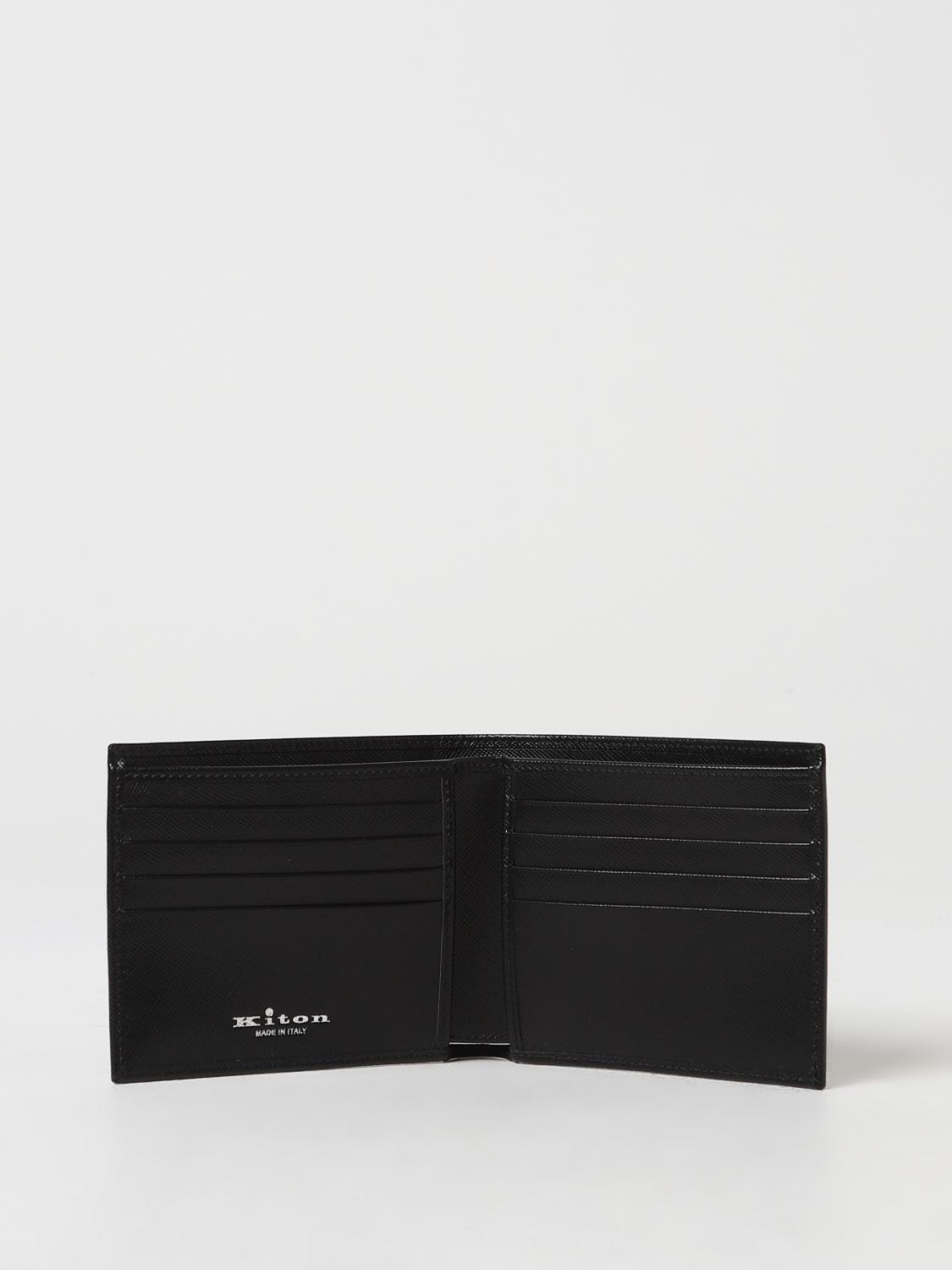 KITON CARTERA: Cartera hombre Kiton, Negro - Img 2