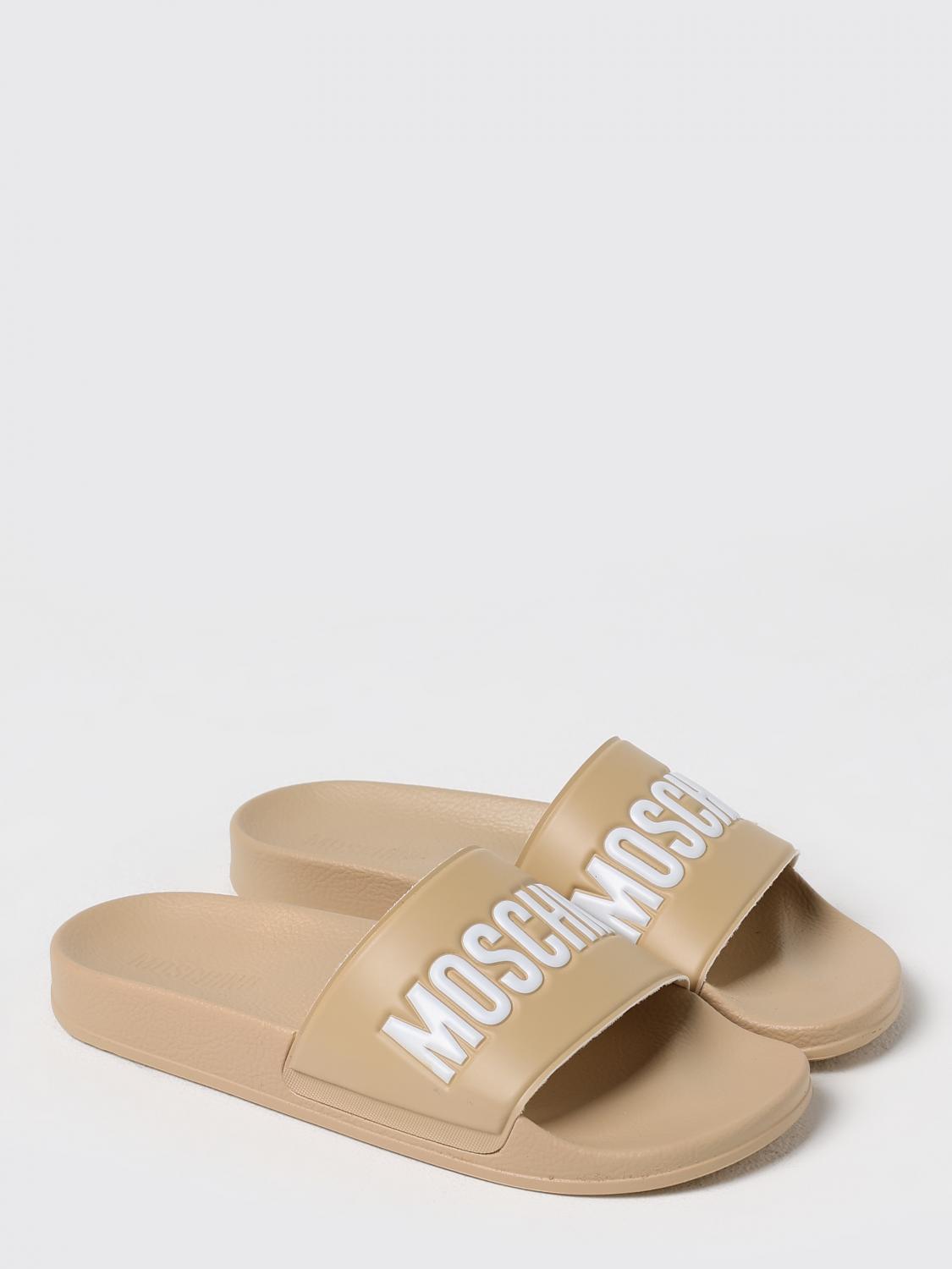 MOSCHINO COUTURE SANDALS: Sandals men Moschino Couture, Beige - Img 2