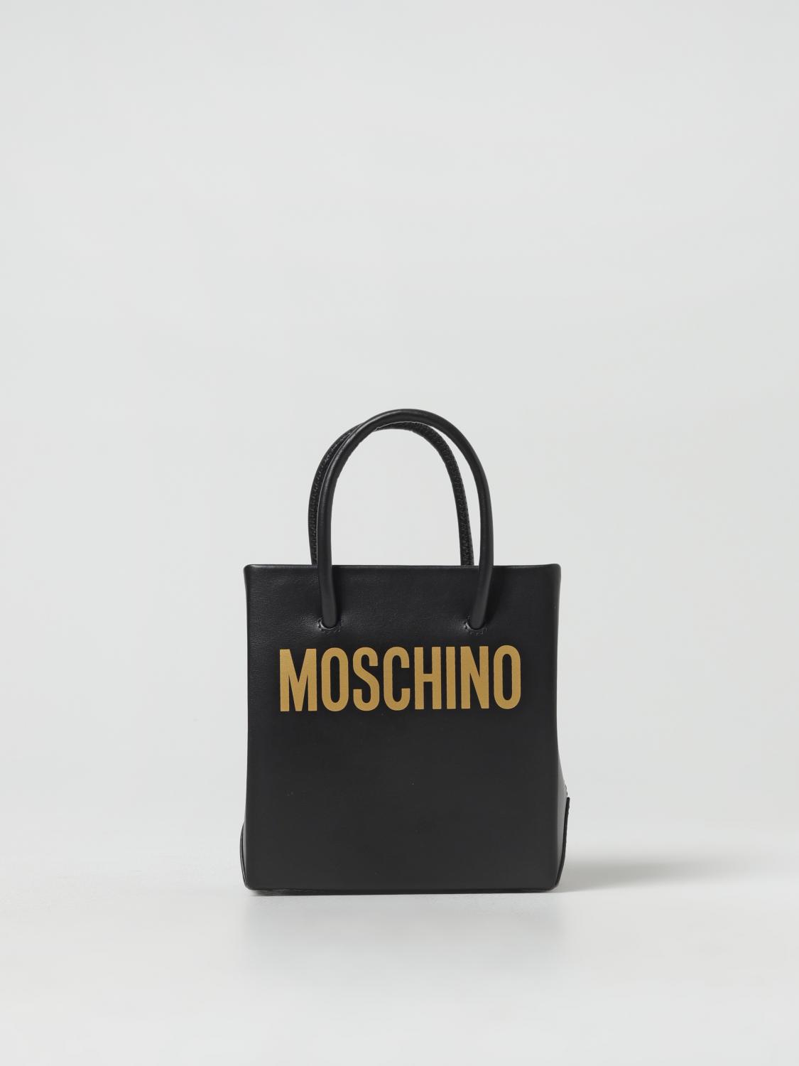 Giglio Borsa Moschino Couture in pelle con logo