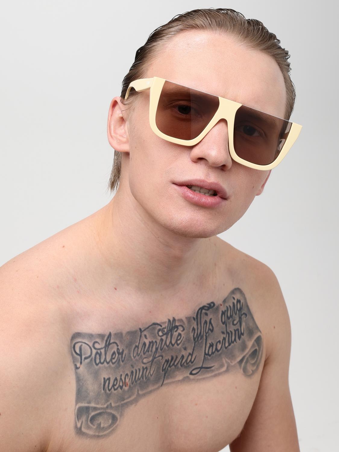 FENDI SUNGLASSES: Sunglasses men Fendi, Yellow - Img 2