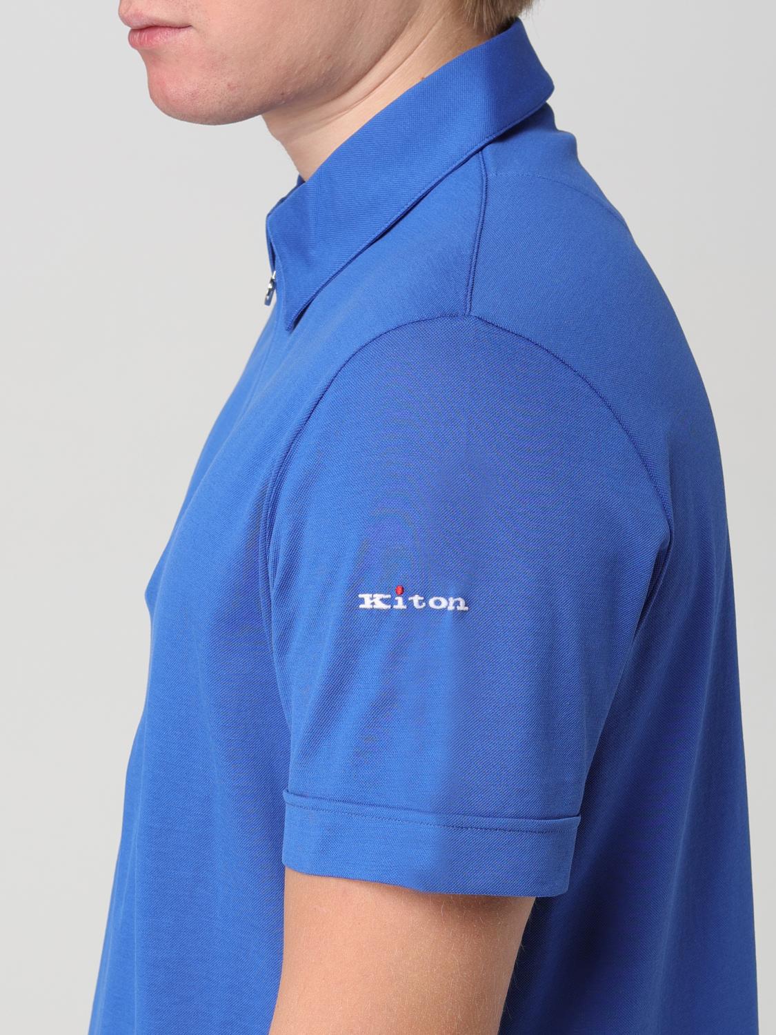KITON POLO: Polo herren Kiton, Hellblau - Img 4