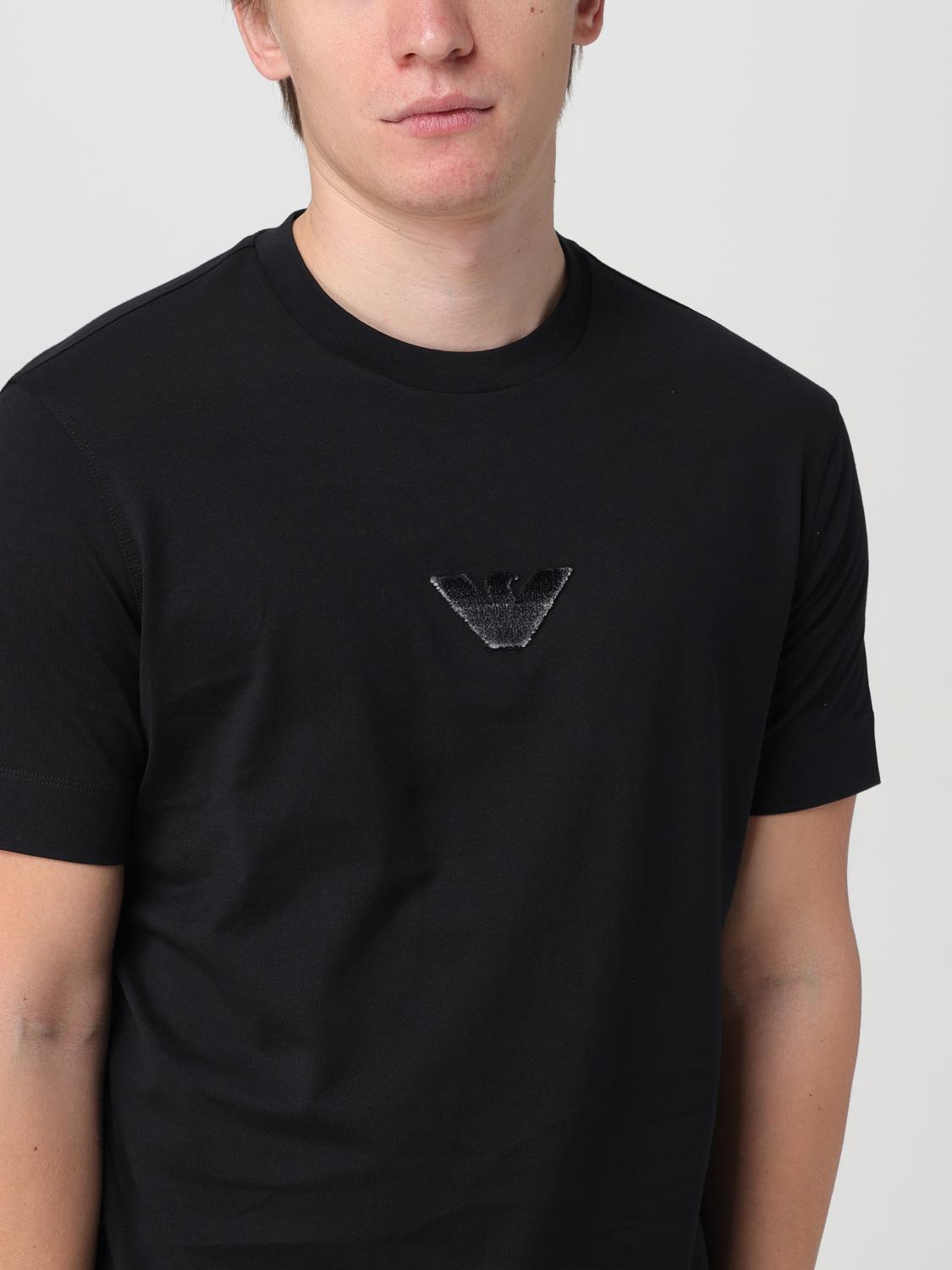 EMPORIO ARMANI: T-shirt men - Black | Emporio Armani t-shirt 3D1TH01JOCZ  online at GIGLIO.COM