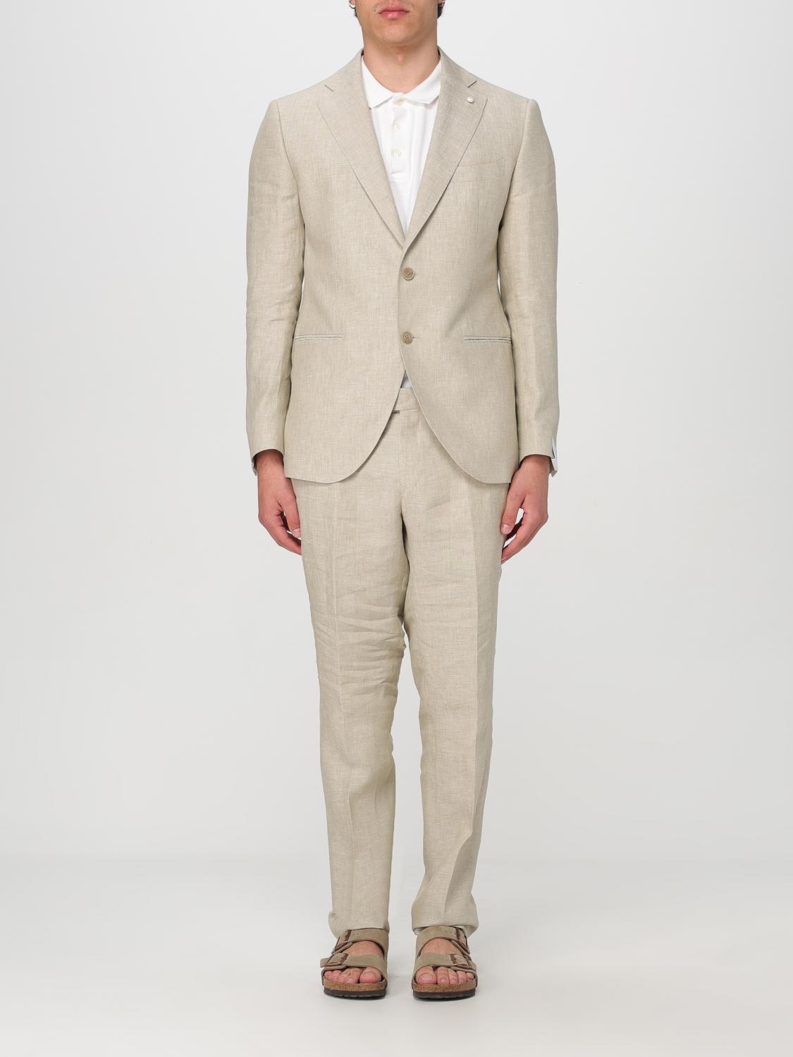 LUIGI BIANCHI SUIT: Suit men Luigi Bianchi, Kaki - Img 1