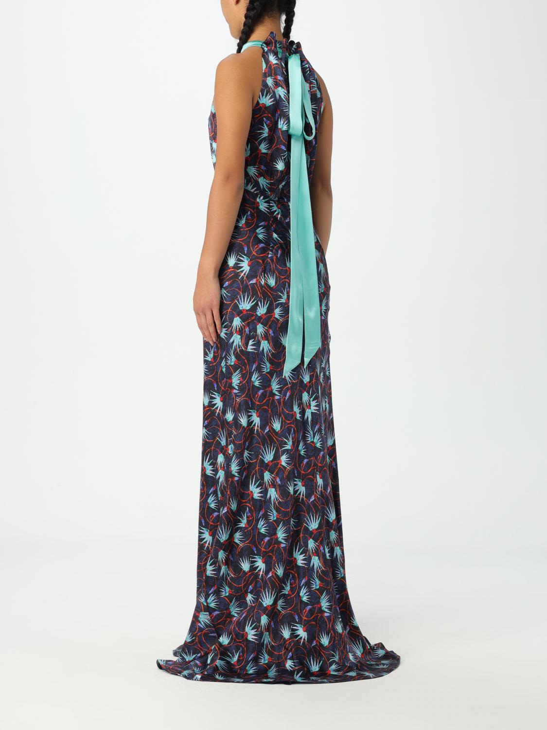 SALONI: Dress woman - Blue | Saloni dress 1959 online at
