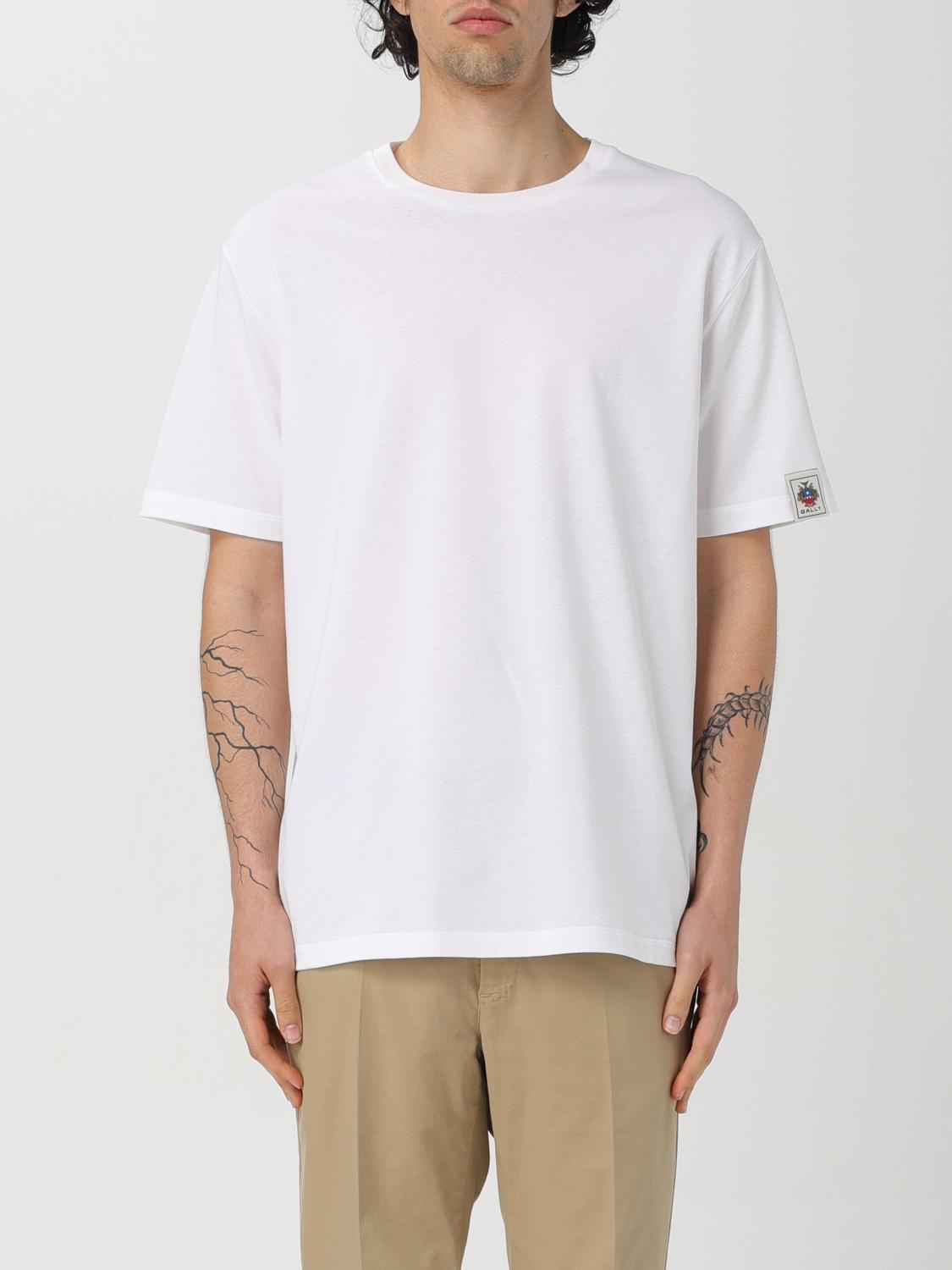 BALLY T-SHIRT: T-shirt men Bally, White - Img 1