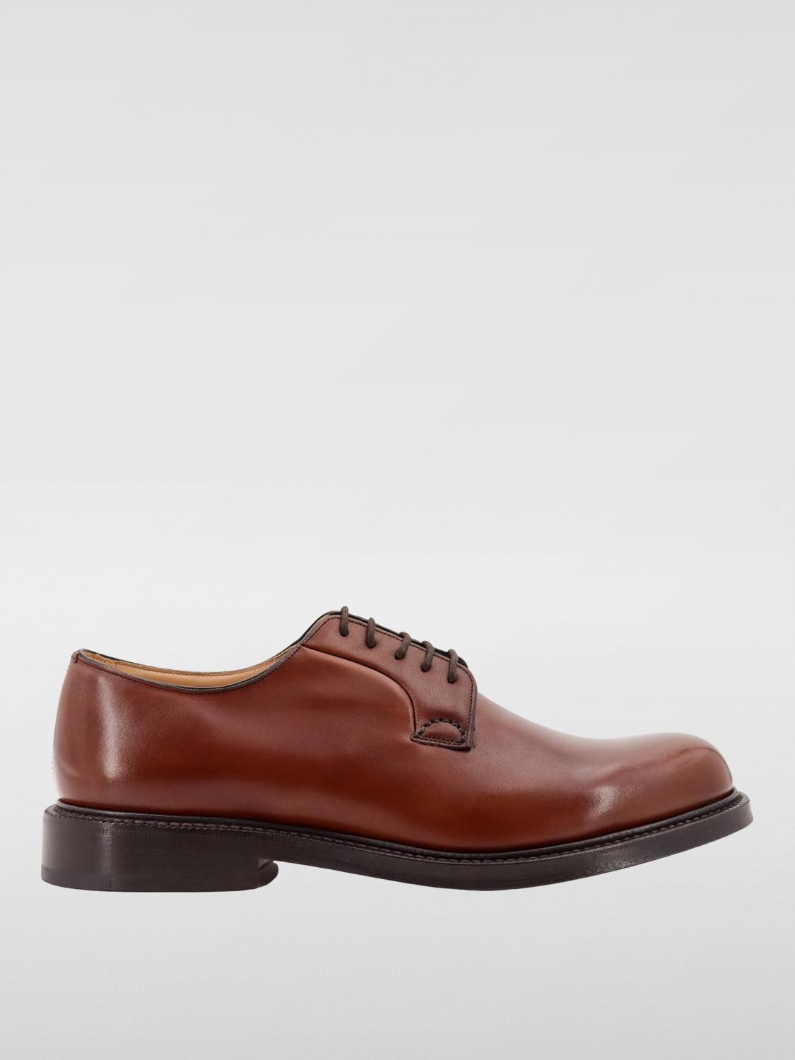 CHURCH'S: Brogue shoes men Brown Church's brogue shoes