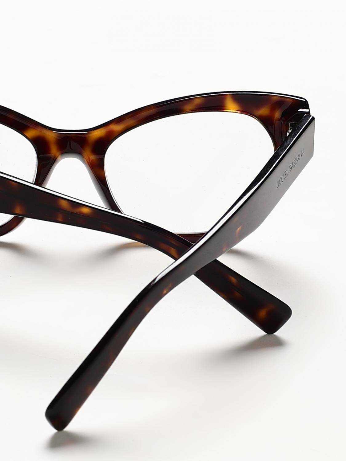 DOLCE & GABBANA 光学眼镜: 光学眼镜 女士 Dolce & Gabbana, 棕色 - Img 4