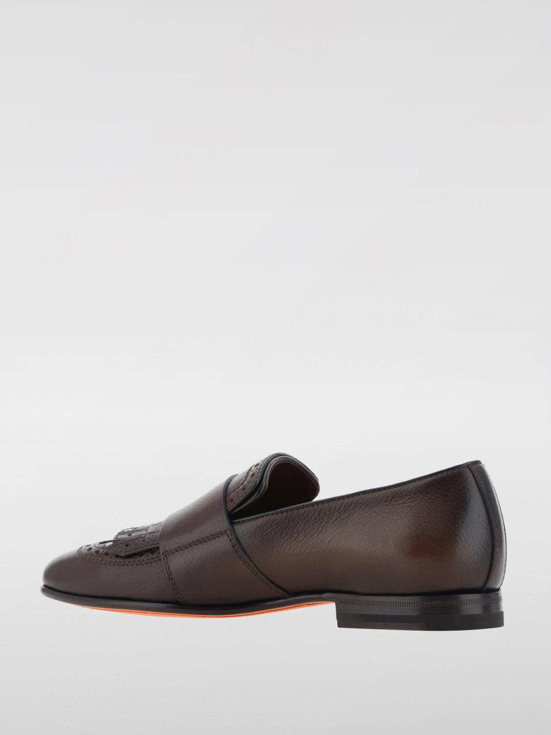 SANTONI：ローファー メンズ - ブラウン | GIGLIO.COMオンラインの