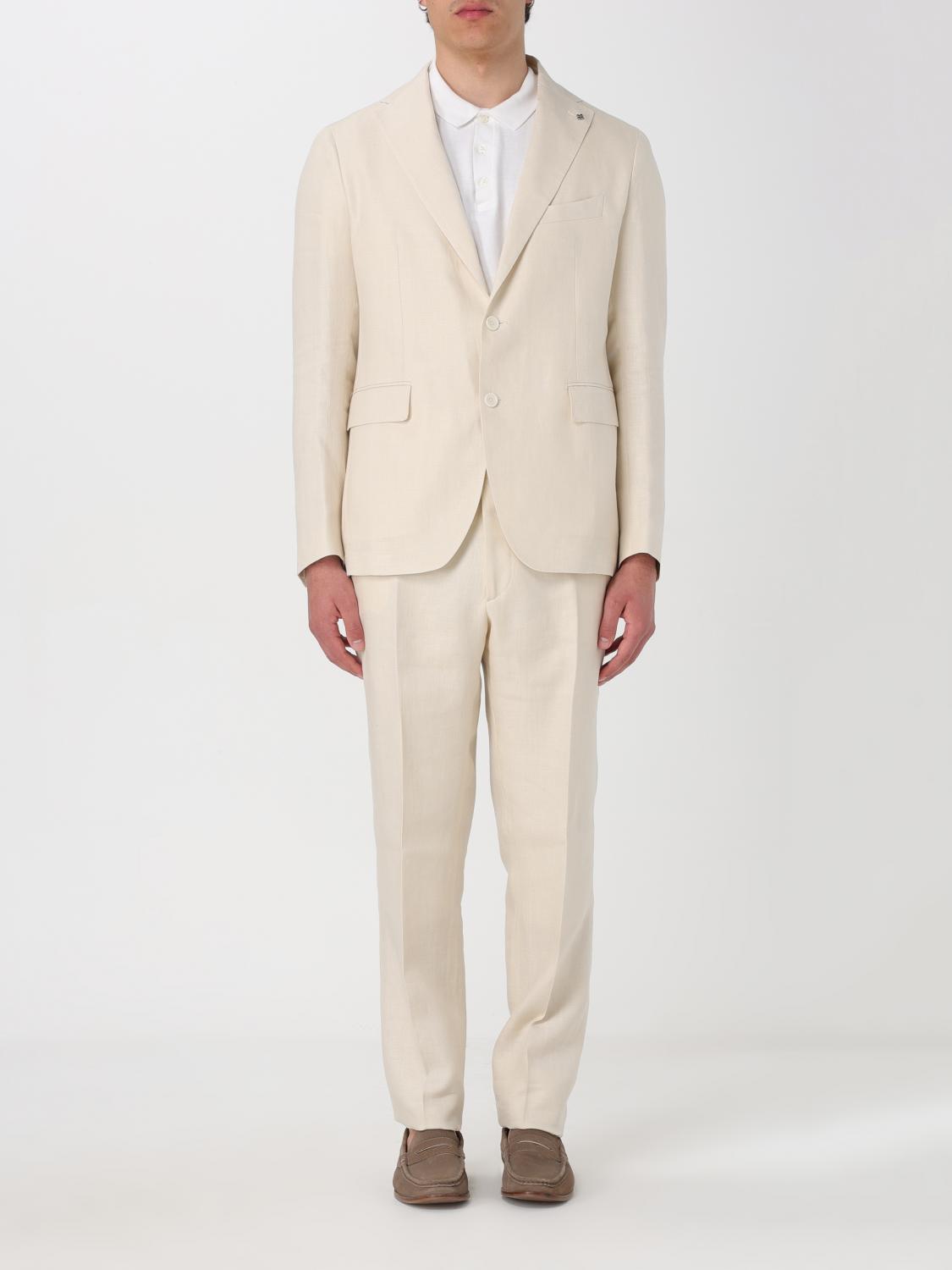 TAGLIATORE SUIT: Suit men Tagliatore, Cream - Img 1