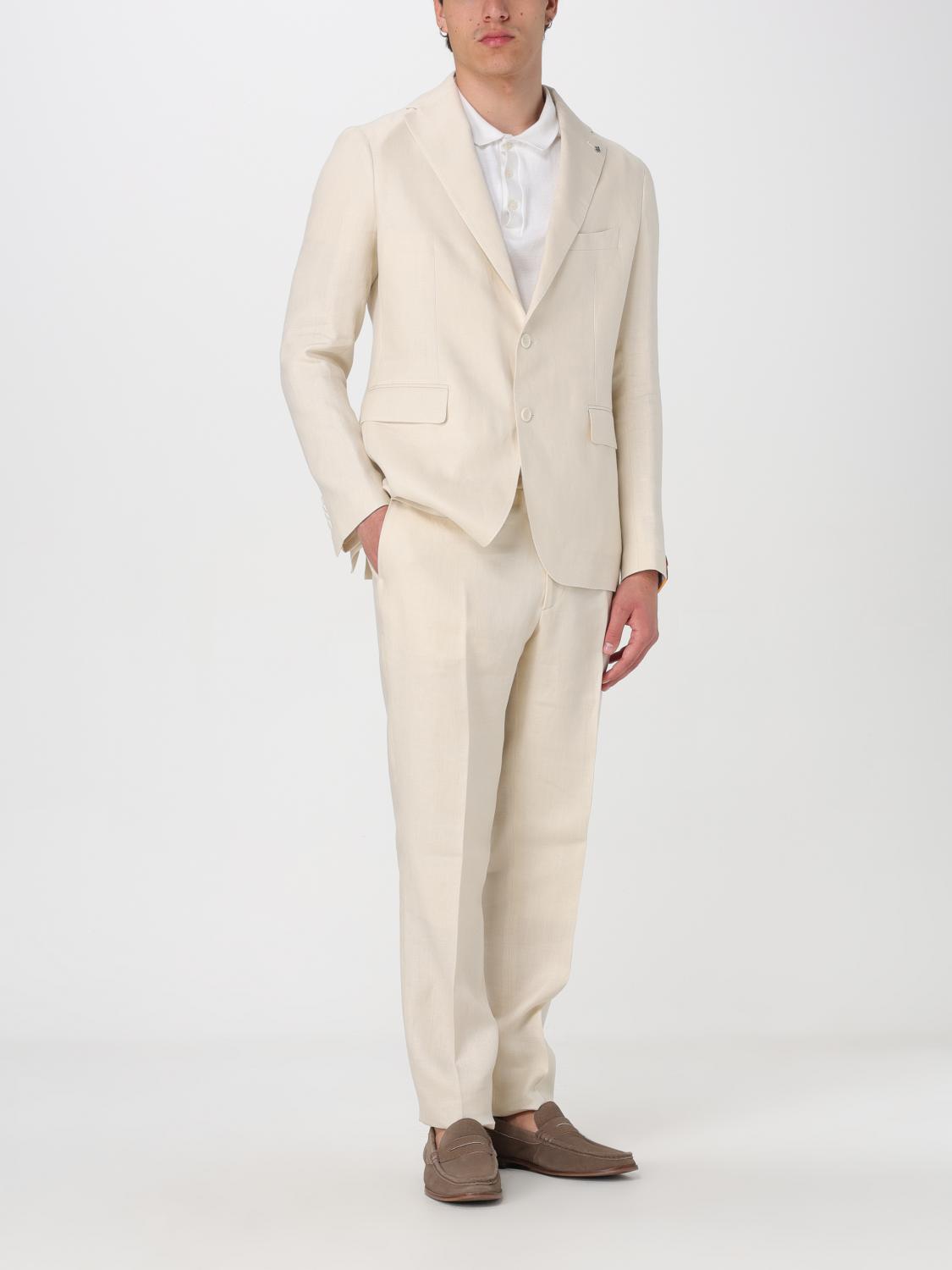 TAGLIATORE SUIT: Suit men Tagliatore, Cream - Img 2