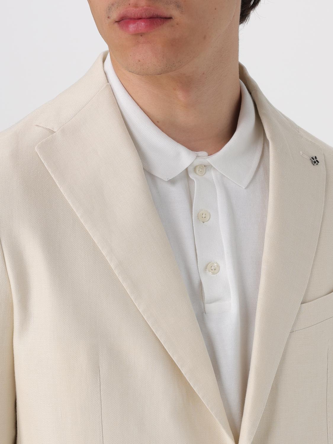 TAGLIATORE SUIT: Suit men Tagliatore, Cream - Img 5