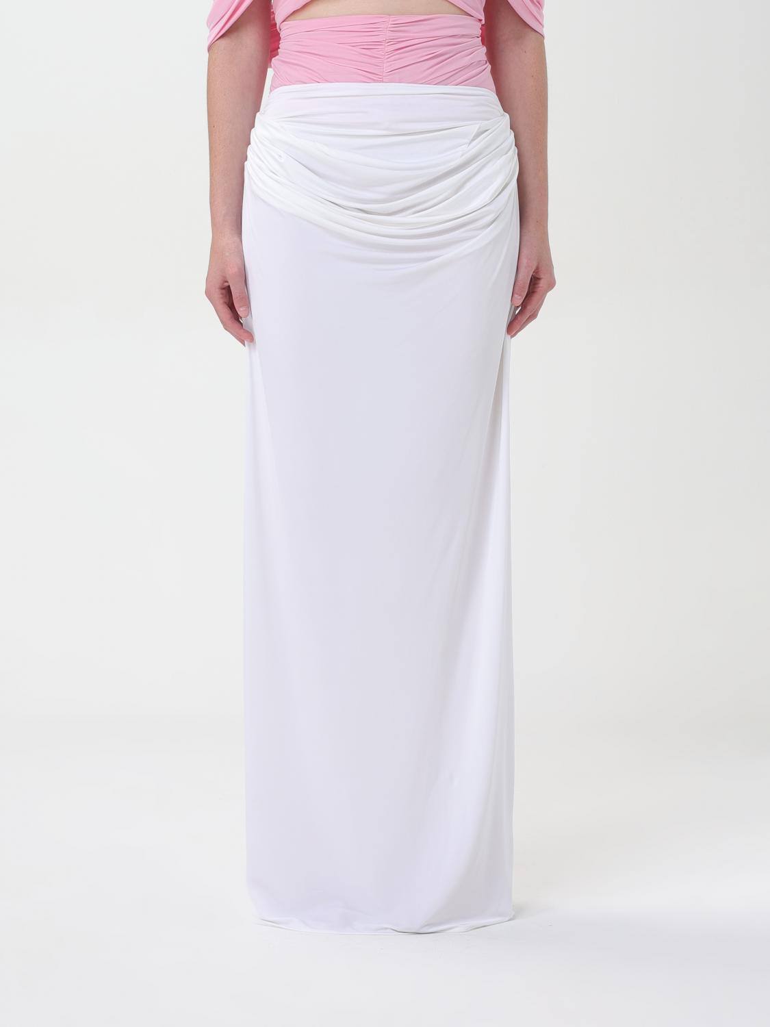 MAGDA BUTRYM: Skirt woman - White | Magda Butrym skirt 117524 online at ...