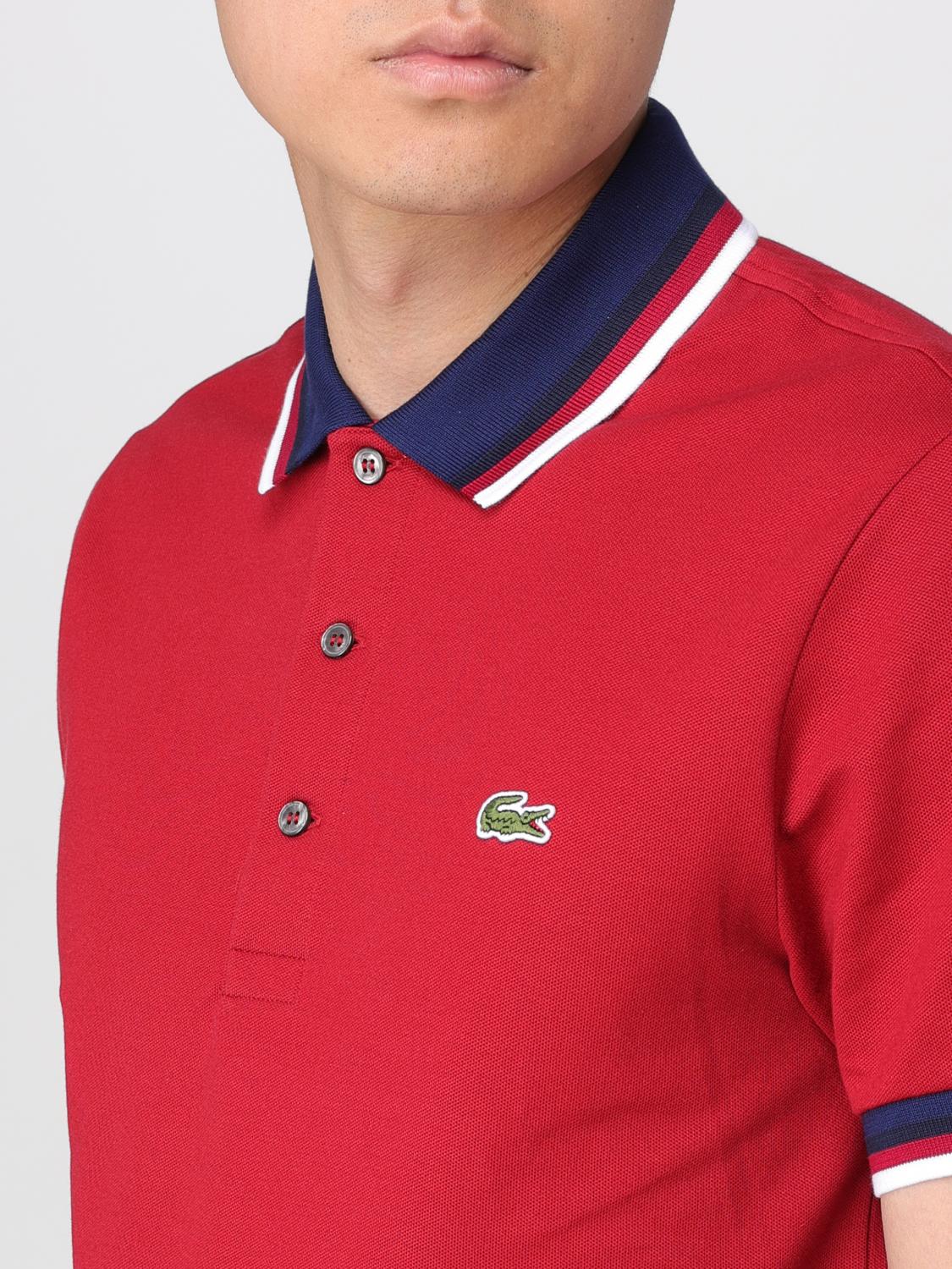 Lacoste ポロシャツ メンズ - レッド | PH3461 | GIGLIO.COM