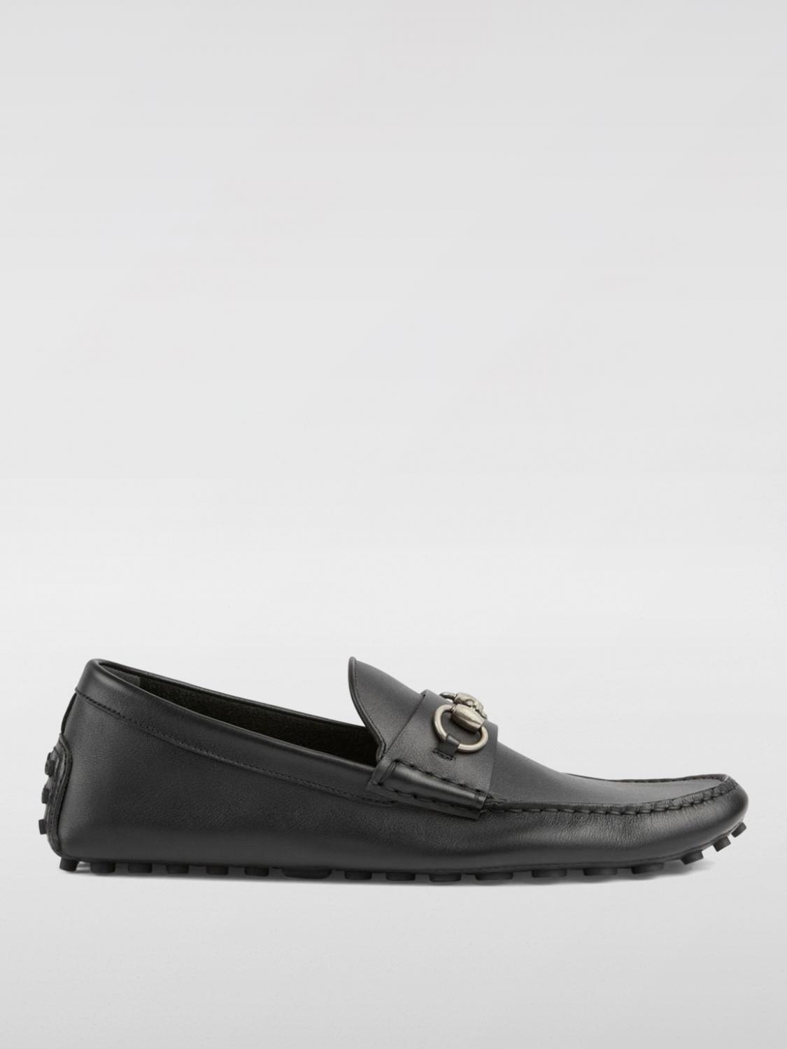 GUCCI: Shoes men - Black | Gucci loafers 7658591XH00 online at GIGLIO.COM