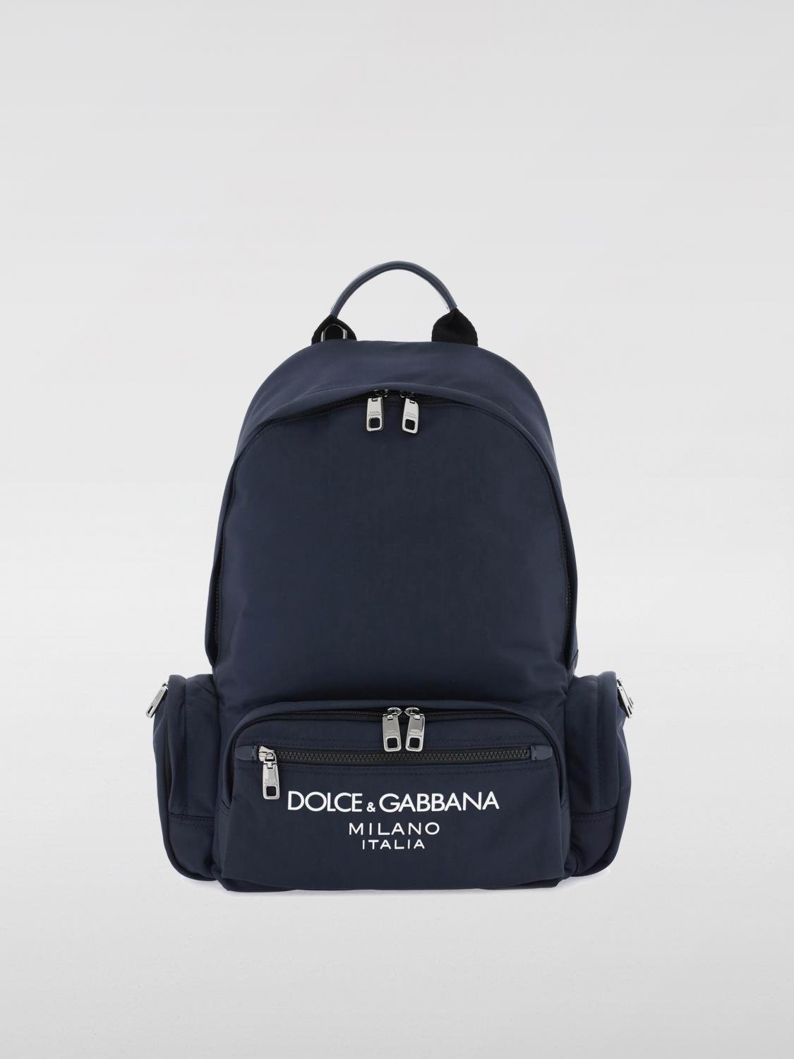 DOLCE & GABBANA ZAINO: Borsa uomo Dolce & Gabbana, Blue Navy - Img 1