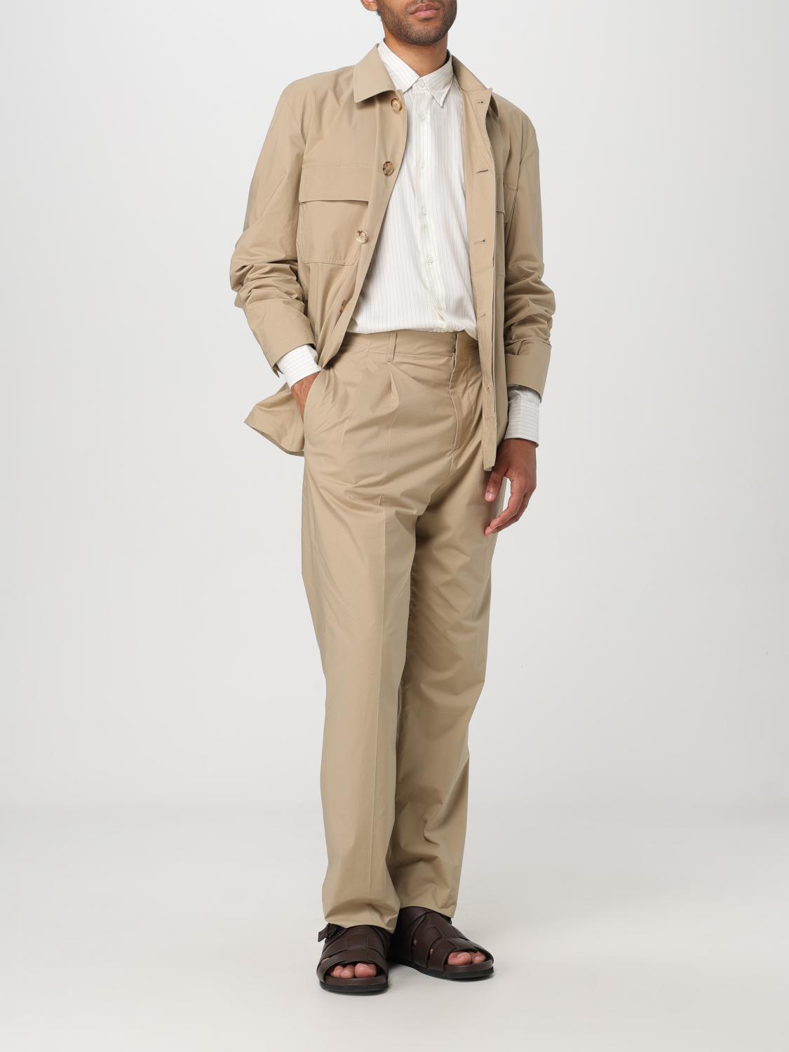 LARDINI JACKET: Shirt men Lardini, Beige - Img 2