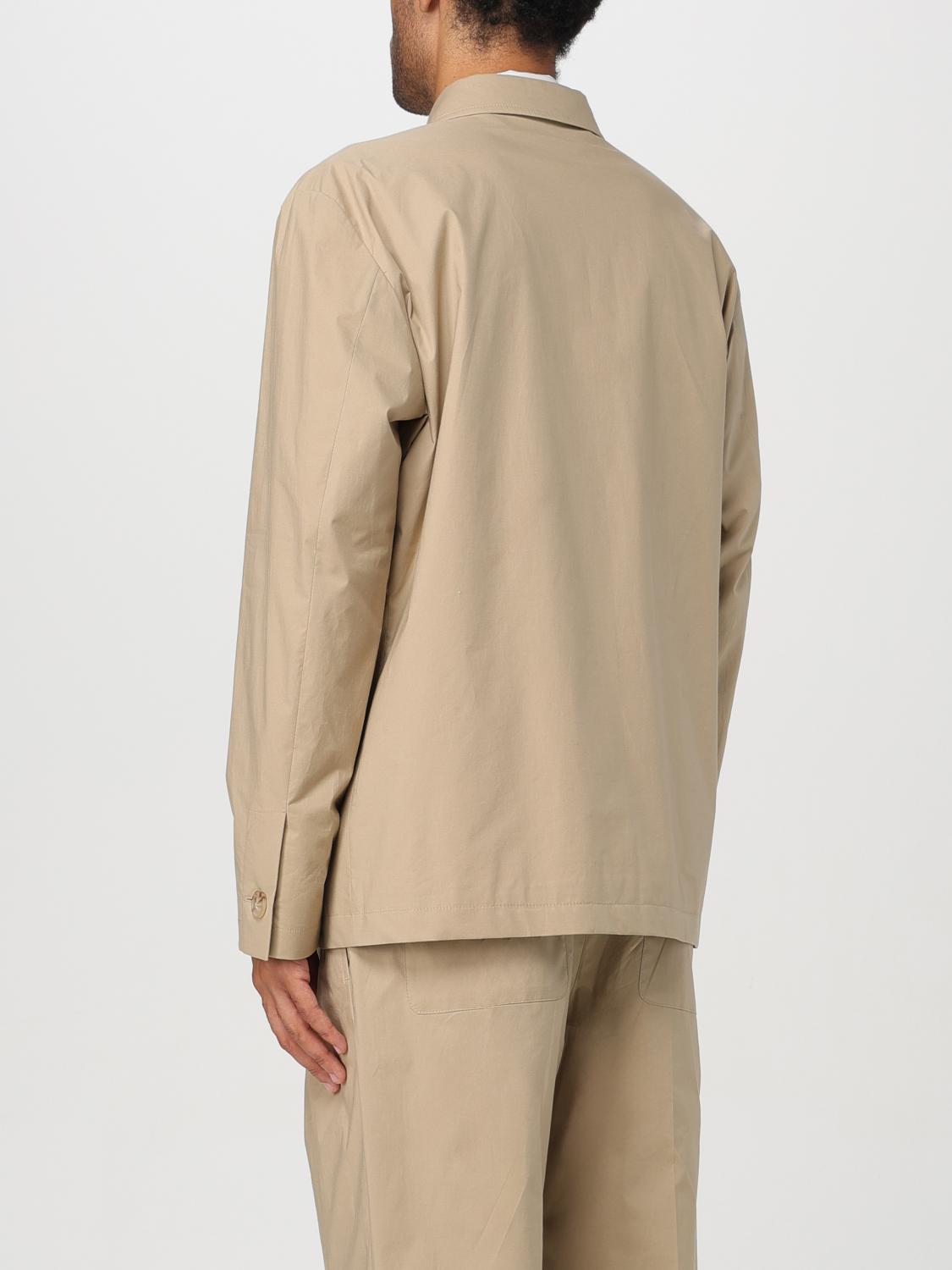 LARDINI JACKET: Shirt men Lardini, Beige - Img 3