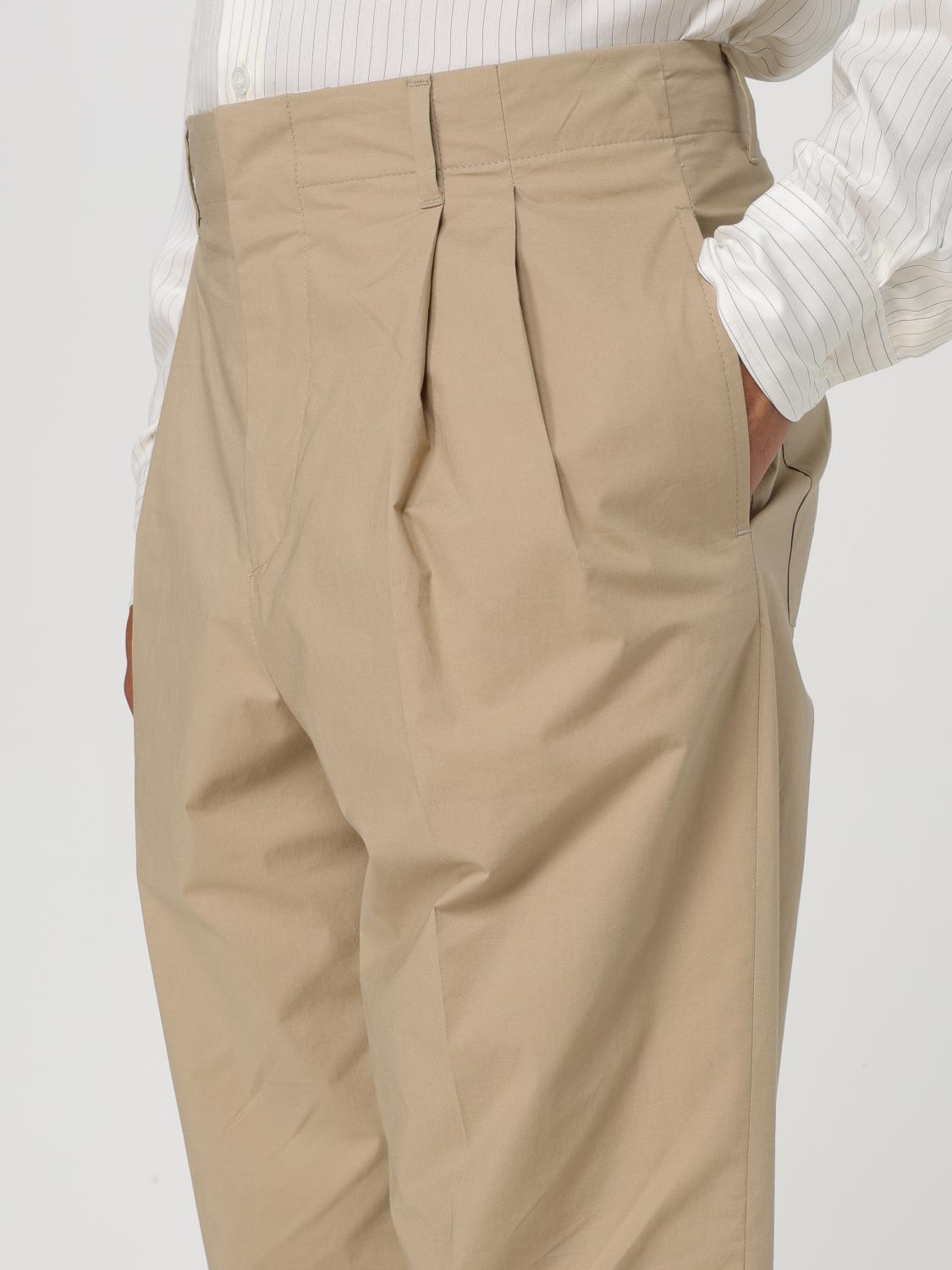LARDINI PANTS: Pants men Lardini, Beige - Img 4