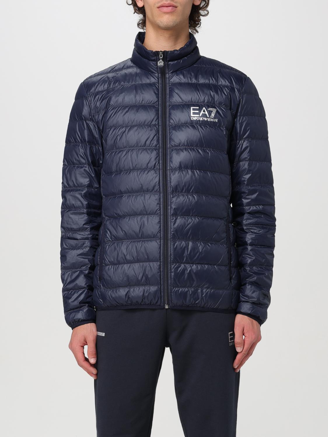 EA7 Coat men Blue Ea7 jacket 8NPB01PN29Z online at GIGLIO.COM