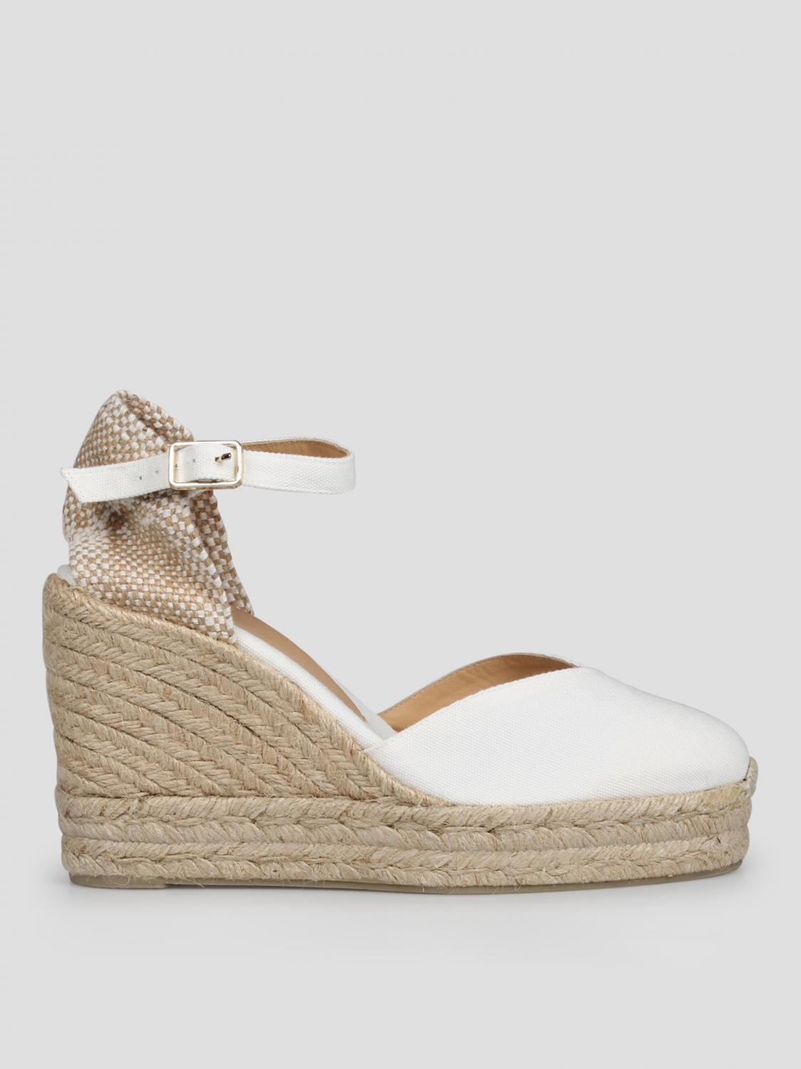 CASTAÑER ESPADRILLAS: Espadrillas Chiarita Castañer in canvas di cotone organico , Bianco - Img 1