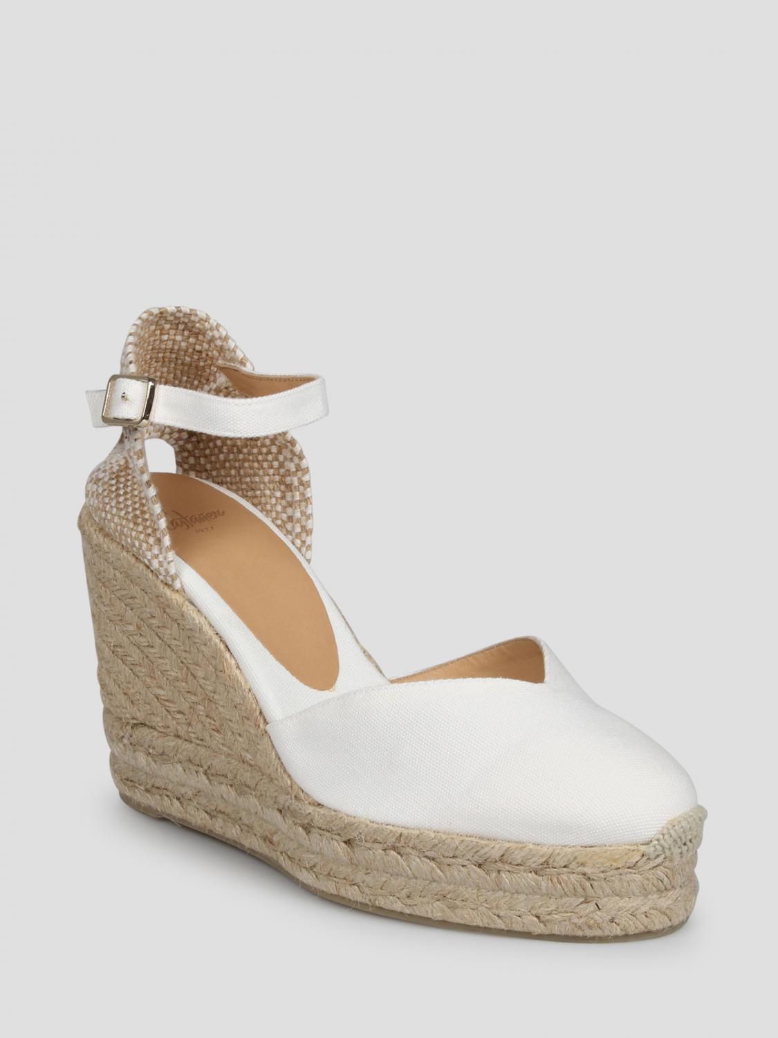 CASTAÑER ESPADRILLAS: Espadrillas Chiarita Castañer in canvas di cotone organico , Bianco - Img 2