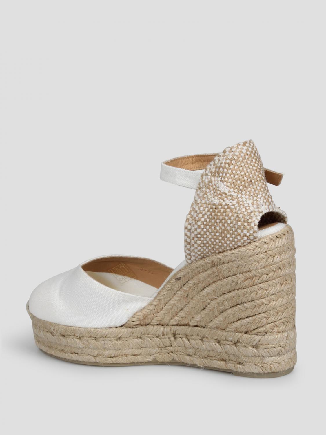 CASTAÑER ESPADRILLAS: Espadrillas Chiarita Castañer in canvas di cotone organico , Bianco - Img 3