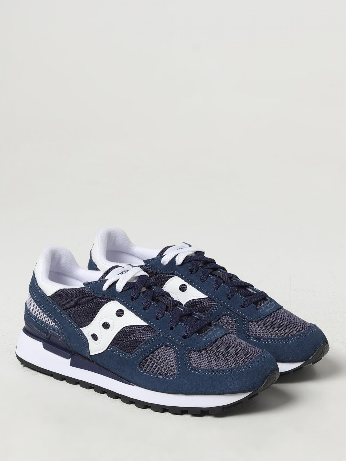 SAUCONY SNEAKERS: Sneakers Shadow Original Saucony in camoscio e mesh , Blue - Img 2