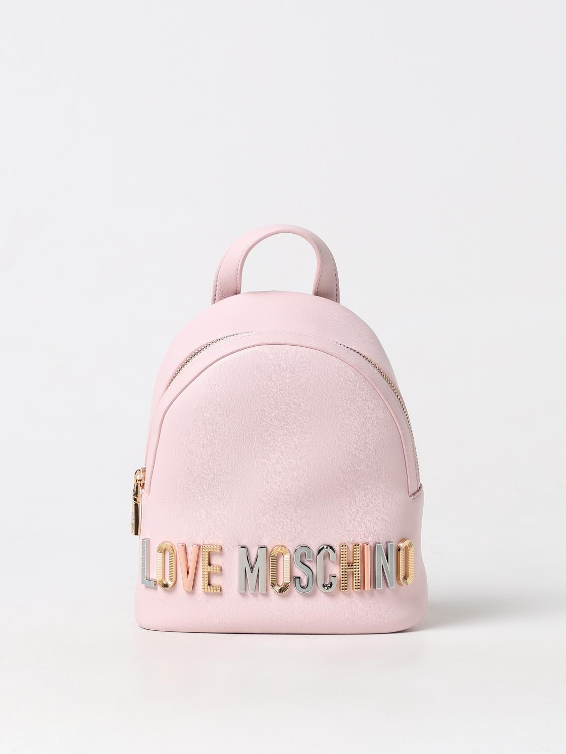 Love moschino backpack pink best sale