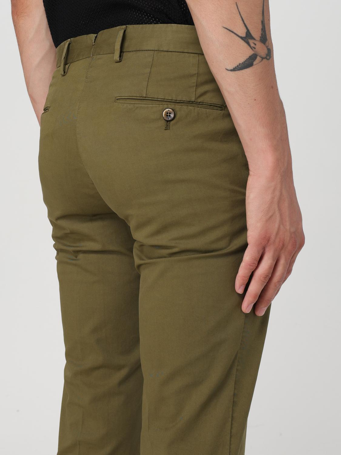 PT TORINO 裤子: 裤子 男士 Pt Torino, 绿色 - Img 3