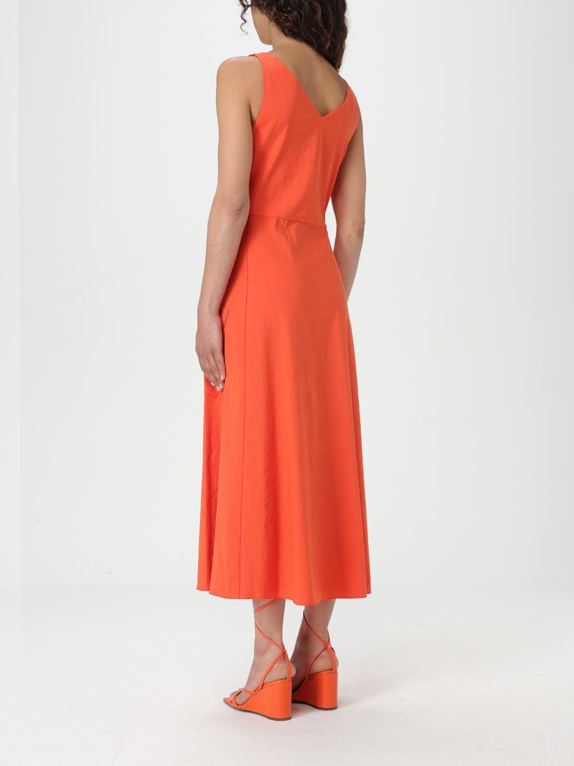 vince orange dress Vince V-Neck Sleeveless Maxi Slip Dress