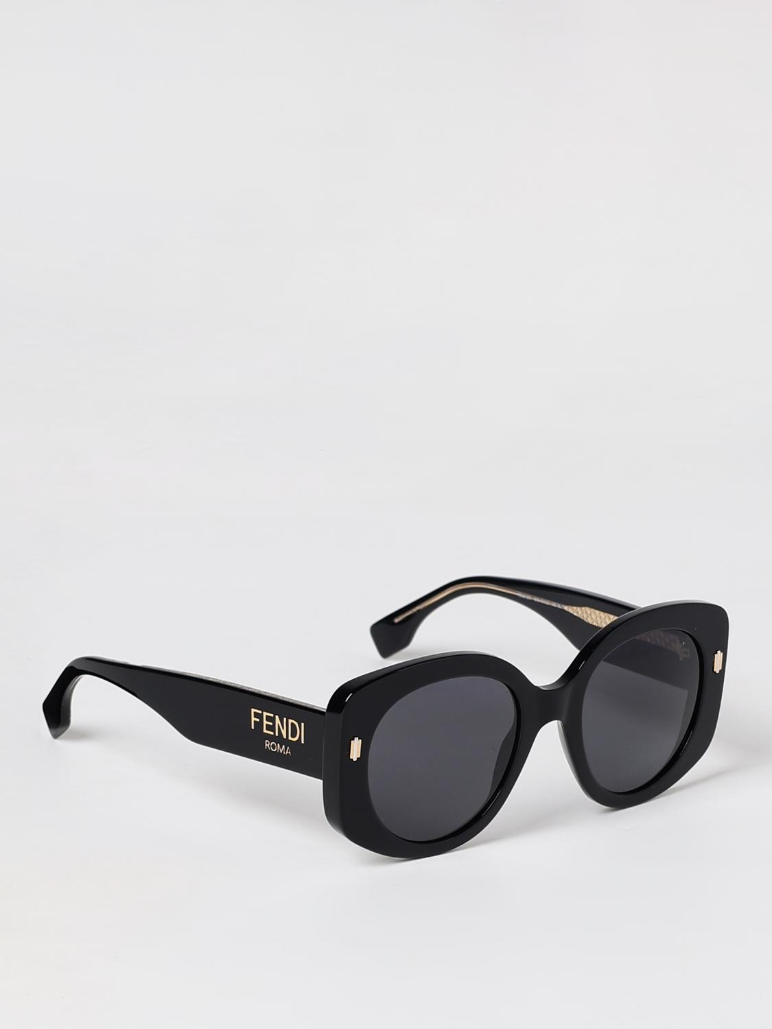 Fendi Black Oversized‎ Women\'s Sunglasses FE40137I 01A Fendi FE40137I 01A Sunglasses Black Butterfly Frame main image 2