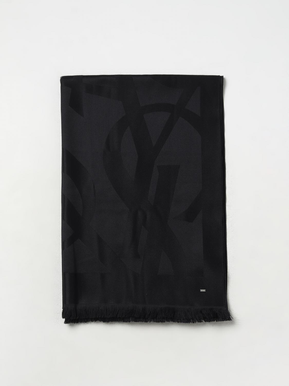 スカーフ Saint Laurent SCARF (7194283Y210 1000) SAINT LAURENT: Scarf woman - Black | Saint Laurent scarf