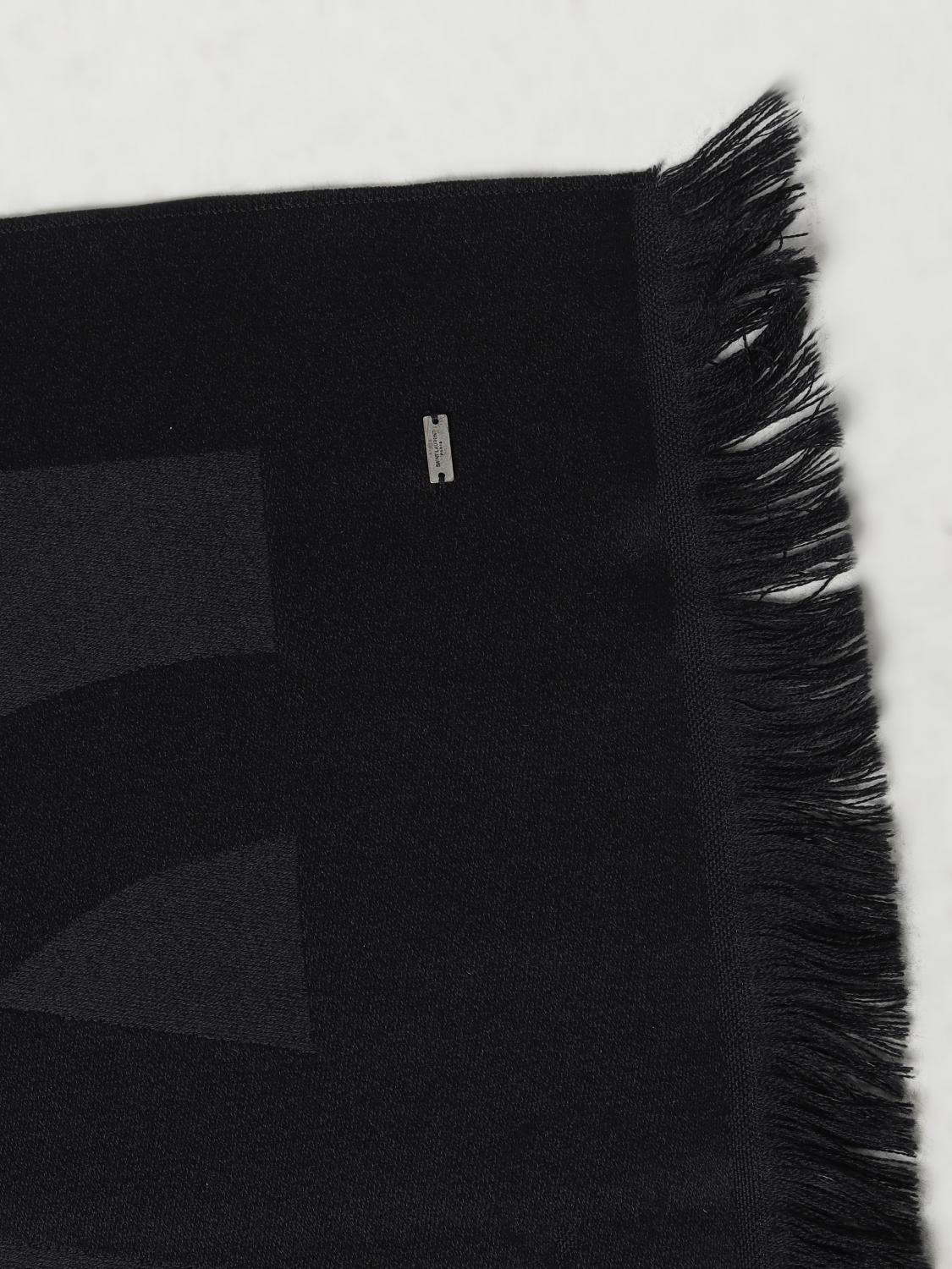 スカーフ Saint Laurent SCARF (7194283Y210 1000) SAINT LAURENT: Scarf woman - Black | Saint Laurent scarf