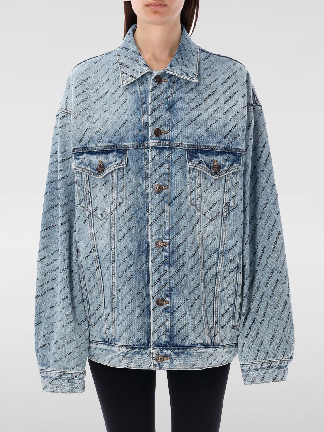 BALENCIAGA CHAQUETA: Abrigo mujer Balenciaga, Azul Oscuro - Img 1