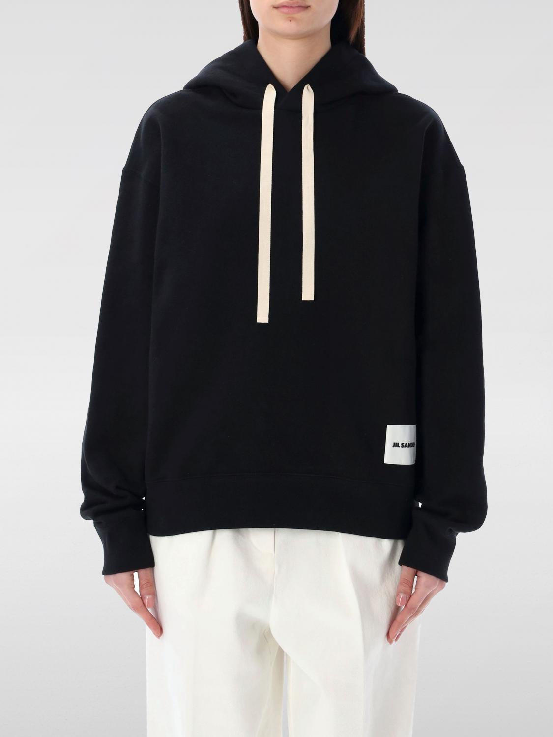 JIL SANDER+ ブラック スウェット JIL SANDER (ジルサンダー) AW25