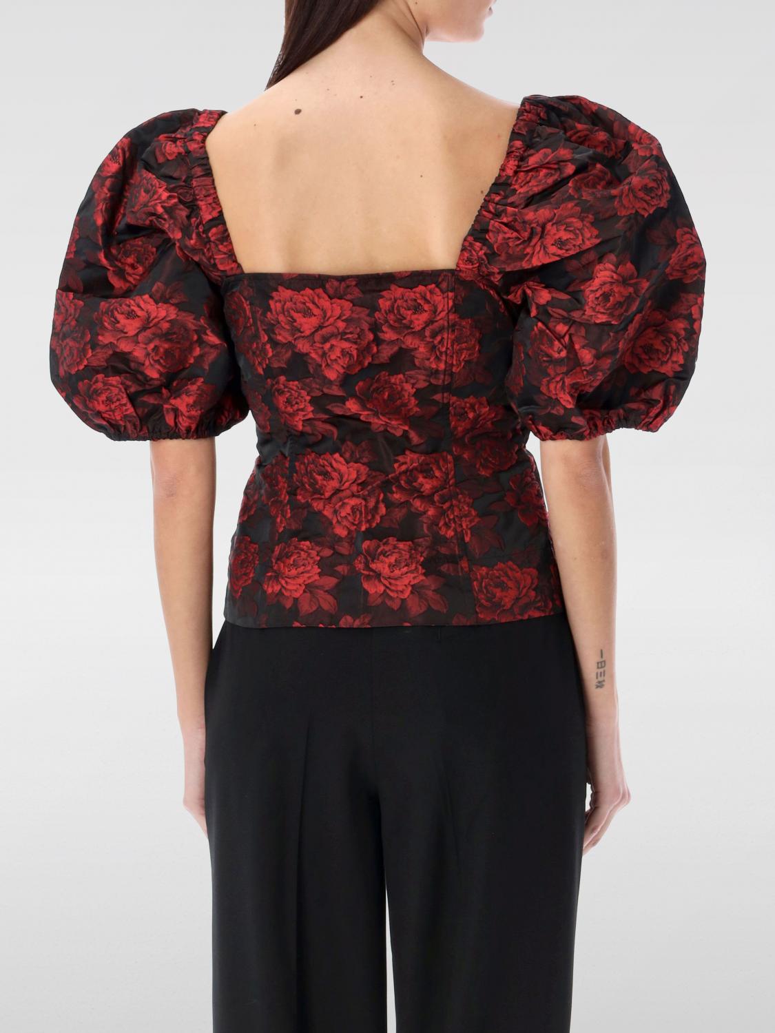 Ganni Top woman - Red | F8947 | GIGLIO.COM