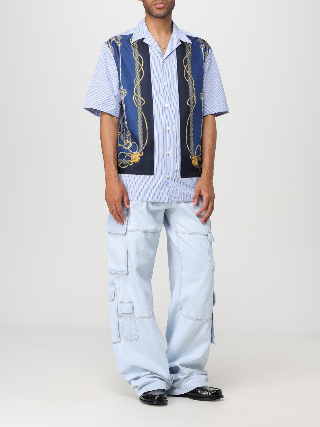 VERSACE PANTS: Pants men Versace, Denim - Img 2