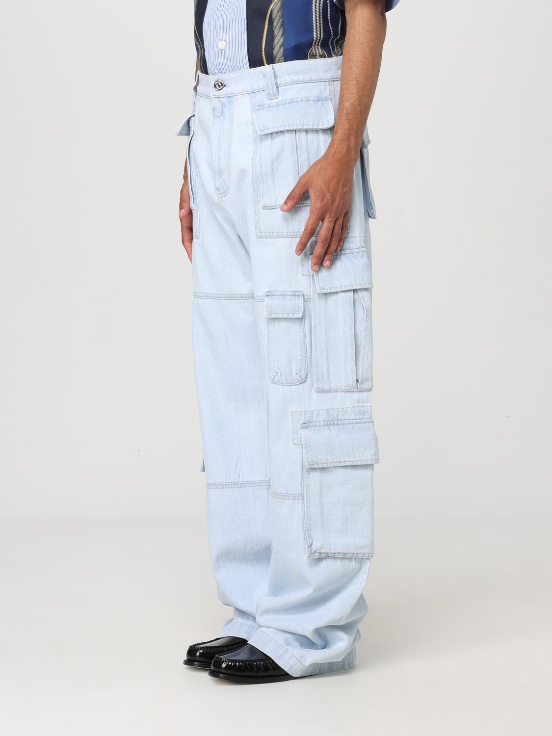 VERSACE PANTS: Pants men Versace, Denim - Img 4