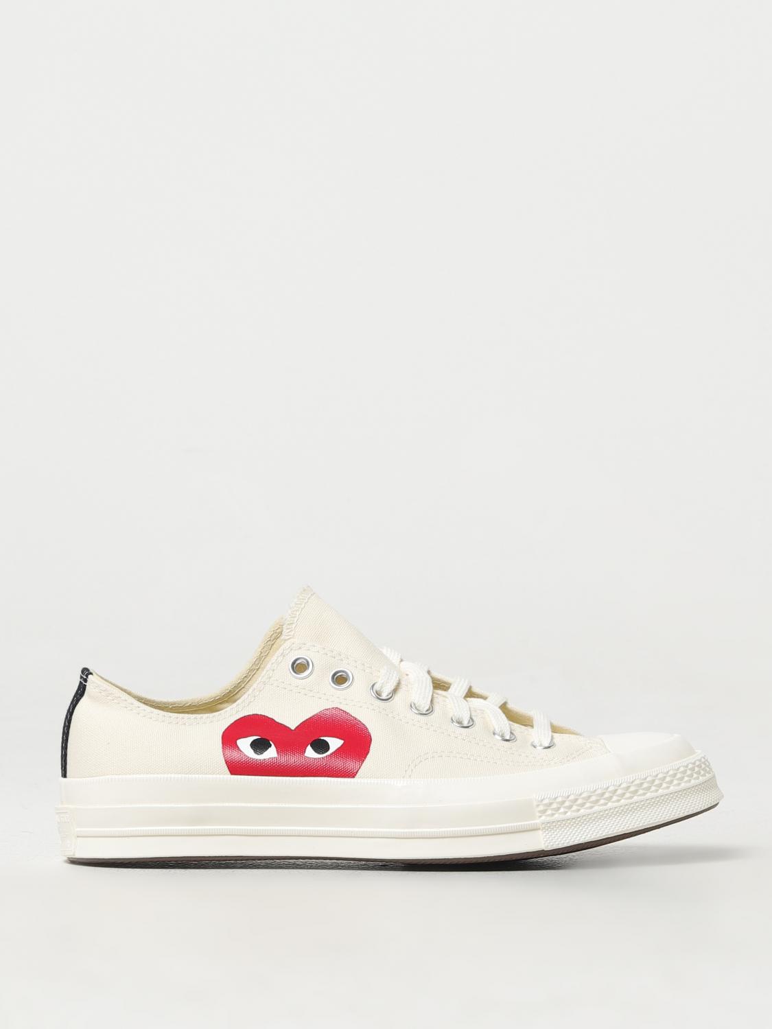 COMME DES GARCONS PLAY Chaussures femme Beige Baskets Comme Des Garcons Play P1K111 en ligne sur GIGLIO.COM