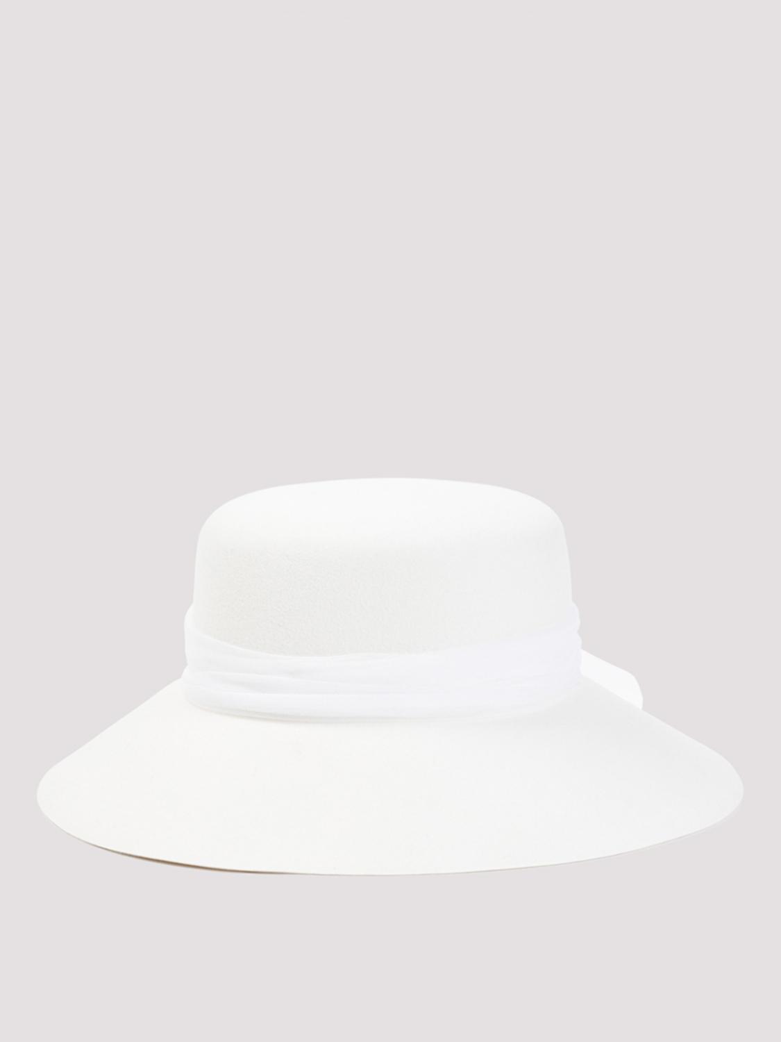 MAISON MICHEL：帽子 レディース - ホワイト | GIGLIO.COMオンラインの