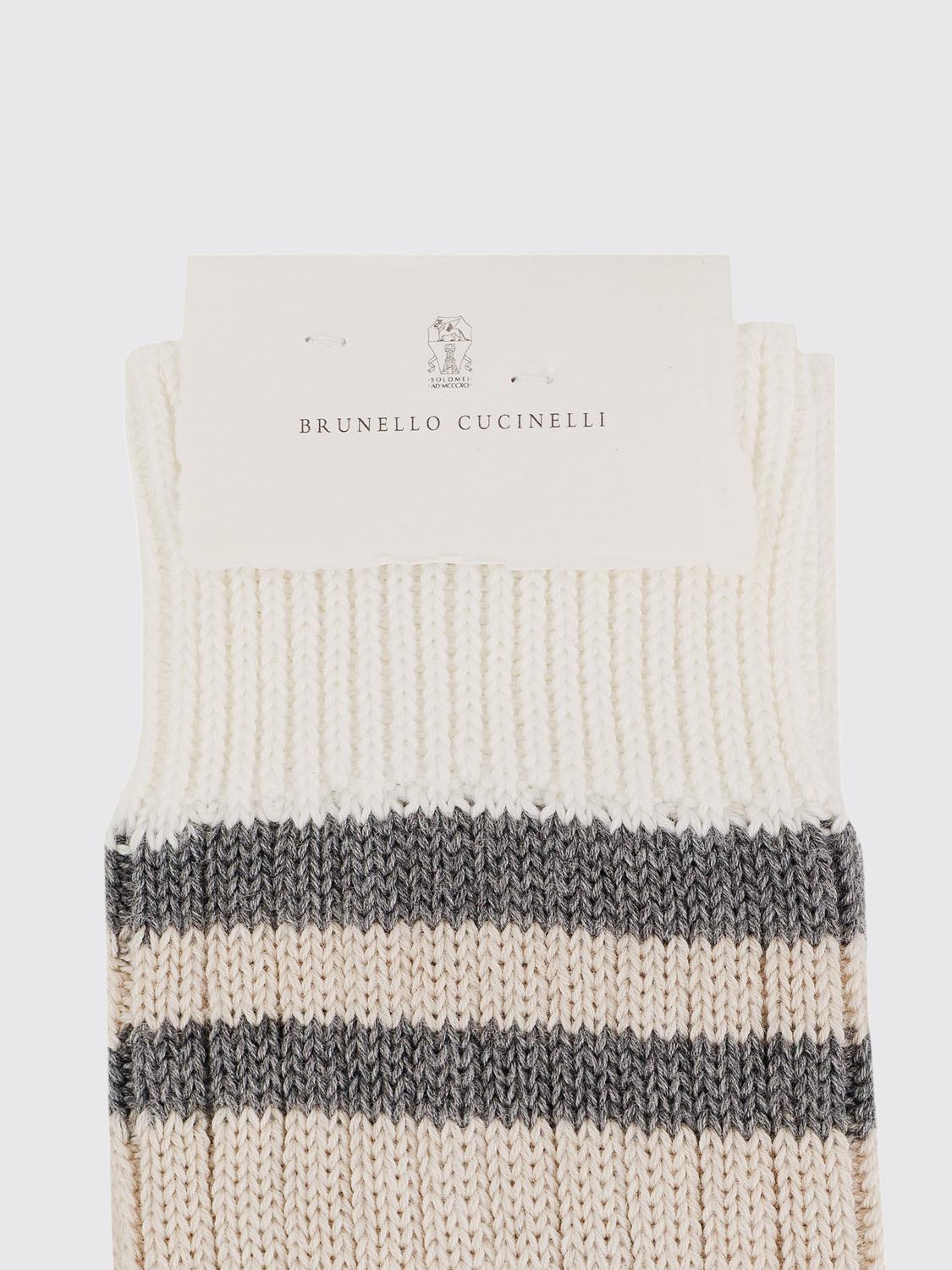 BRUNELLO CUCINELLI 삭스: 삭스 남성 Brunello Cucinelli, 베이지 - Img 2
