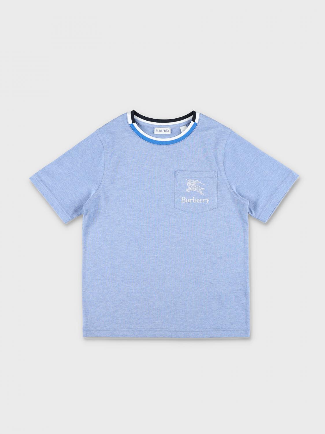 BURBERRY T shirt kinder Kids Blau Burberry T Shirt 8079786 online auf GIGLIO.COM