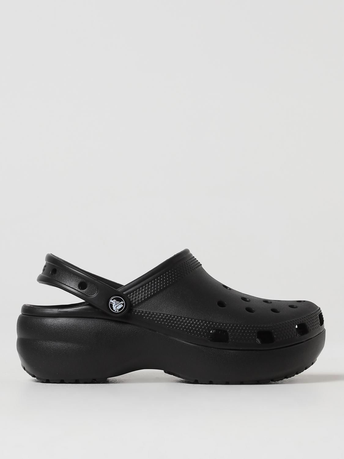 CROCS FLAT SANDAL: Flat sandals woman Crocs, Black - Img 1