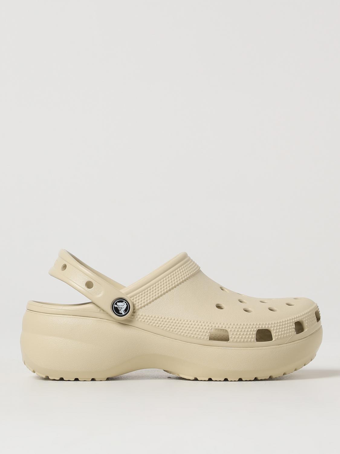 CROCS FLAT SANDAL: Flat sandals woman Crocs, Beige - Img 1
