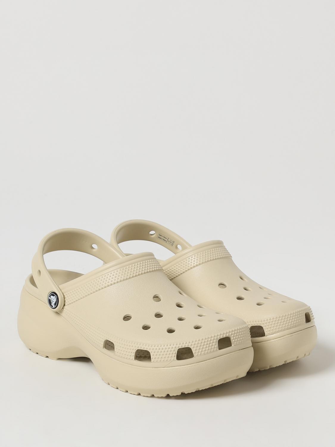 CROCS FLAT SANDAL: Flat sandals woman Crocs, Beige - Img 2