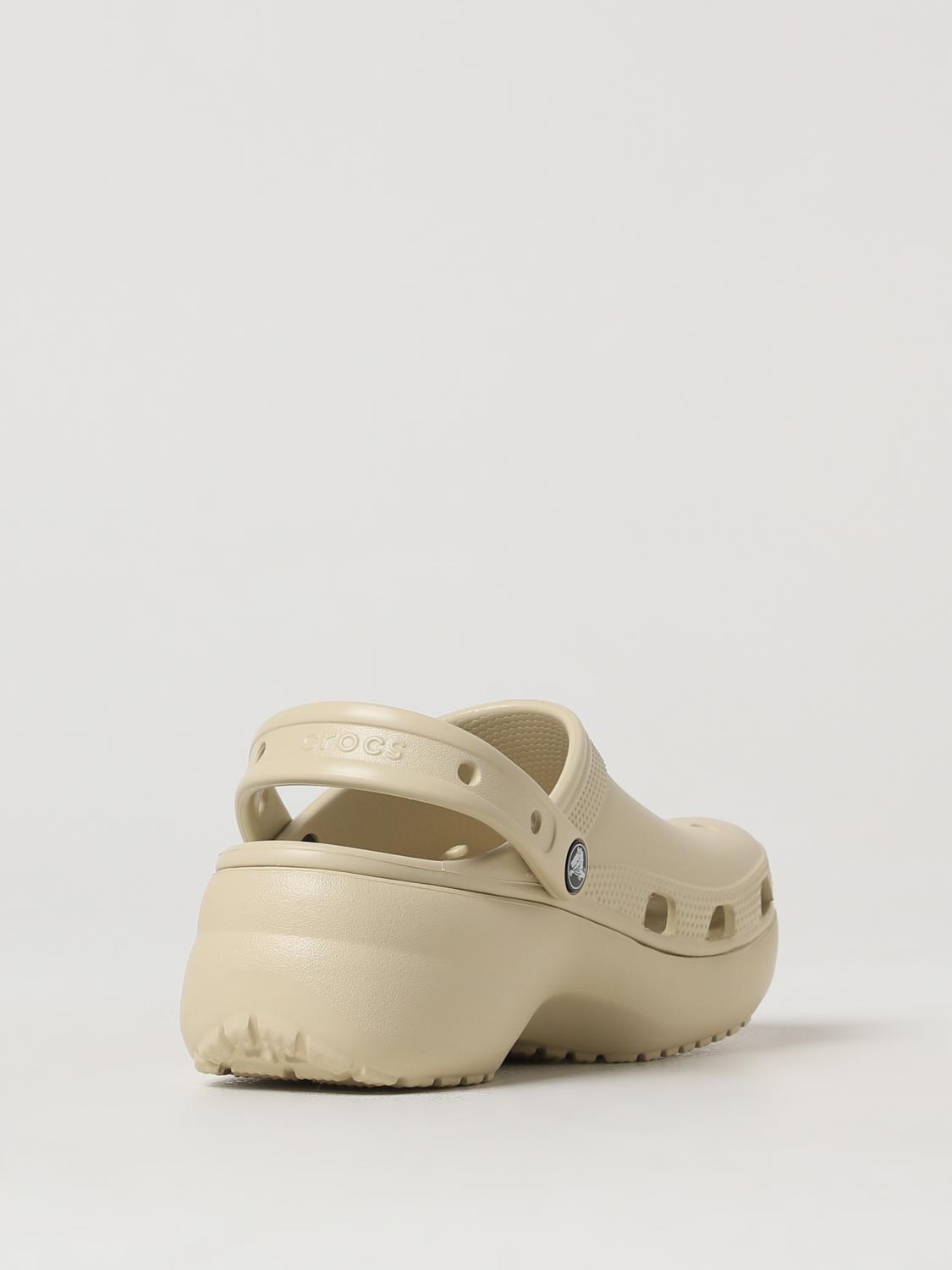 CROCS FLAT SANDAL: Flat sandals woman Crocs, Beige - Img 3