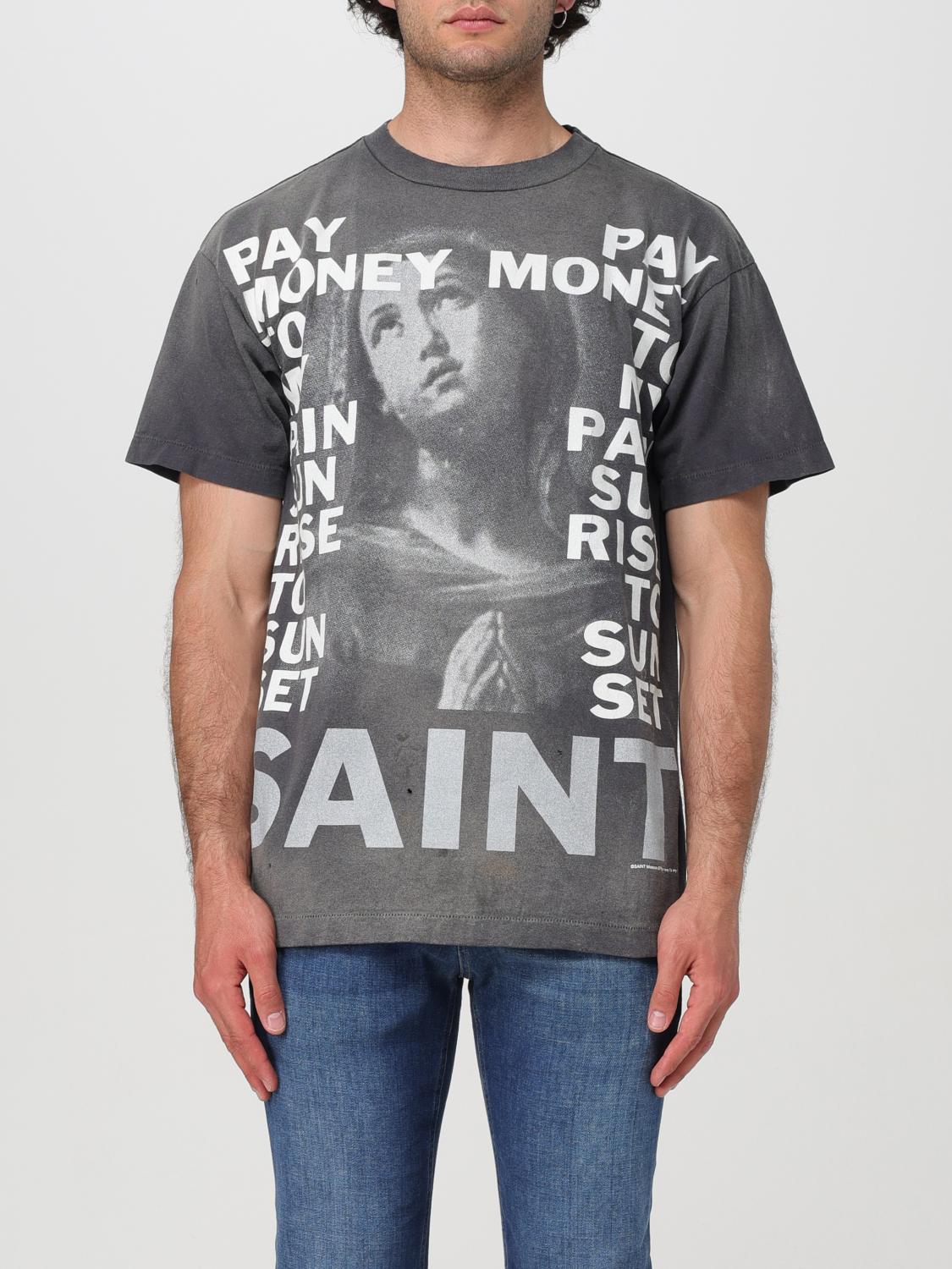 Tシャツ・カットソー SAINT MXXXXXX Men T Shirts LSMHR80000C40 Black Buy SAINT Mxxxxxx Rapture Short-Sleeve T-Shirt 'Black' - SM